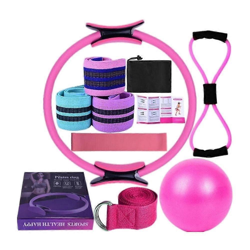 11Pcs Pilates Ring Circle and Pilates Ball Set Workout Equipment