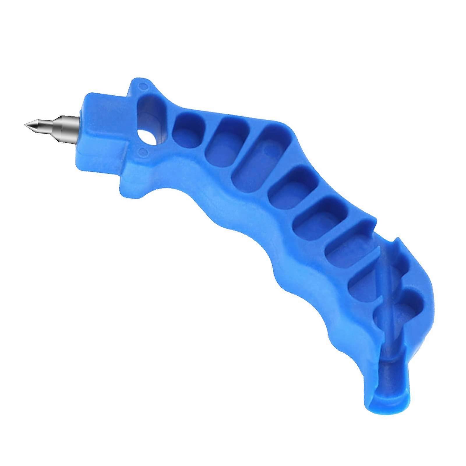 2 Drop Irrigation Pipe Hole Drilling and Connection Tool Kit for 1/4 Inch Drip Limit Systems in Blue