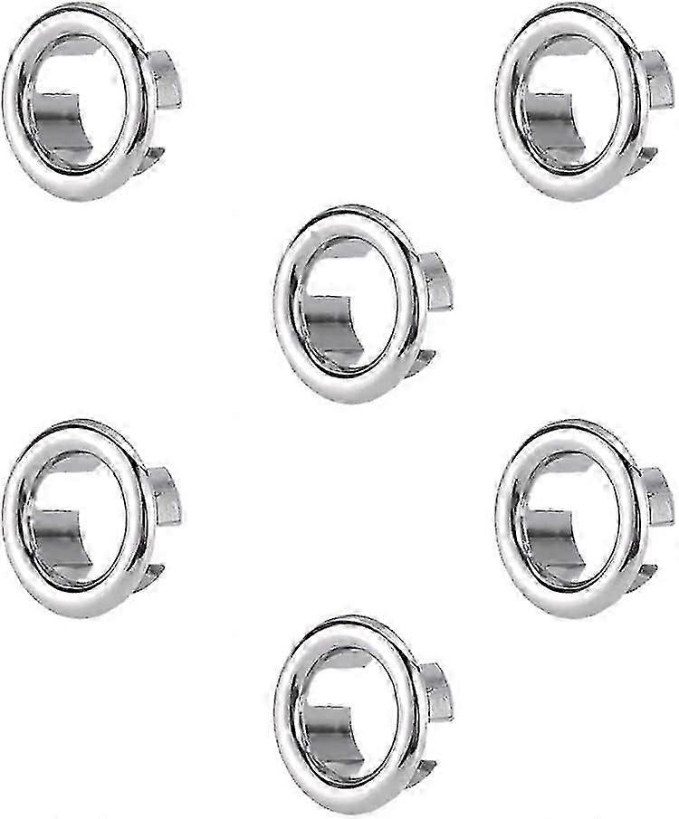 Sink Overflow Ring, 6 Pcs Sink Overflow Ring Overflow Cover, Sink Overflow Rings, for Bath, Kitchen, Sink