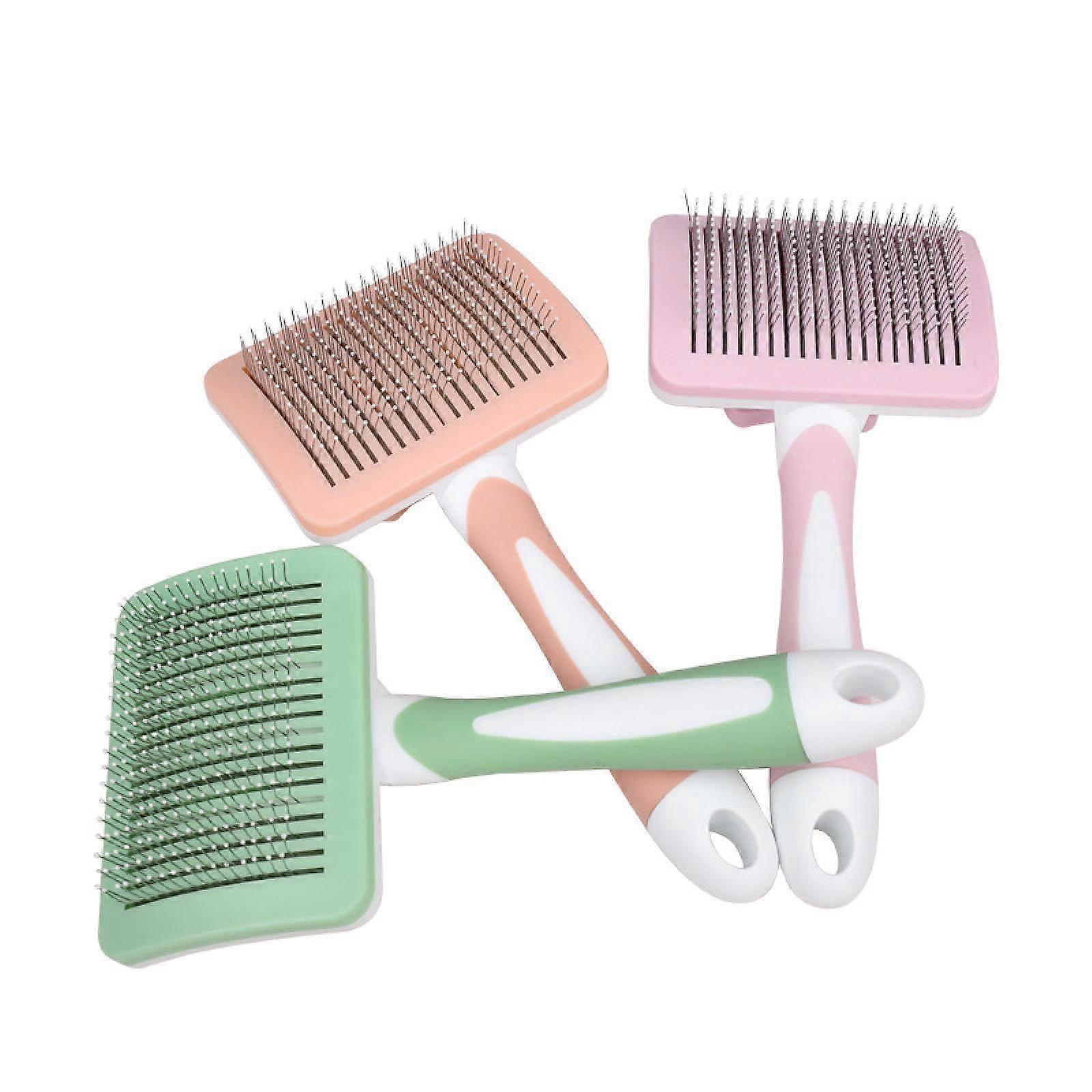 Pet comb, dog comb, selfcleaning comb, defloating hair cat, removal comb, square cat comb mintgreen