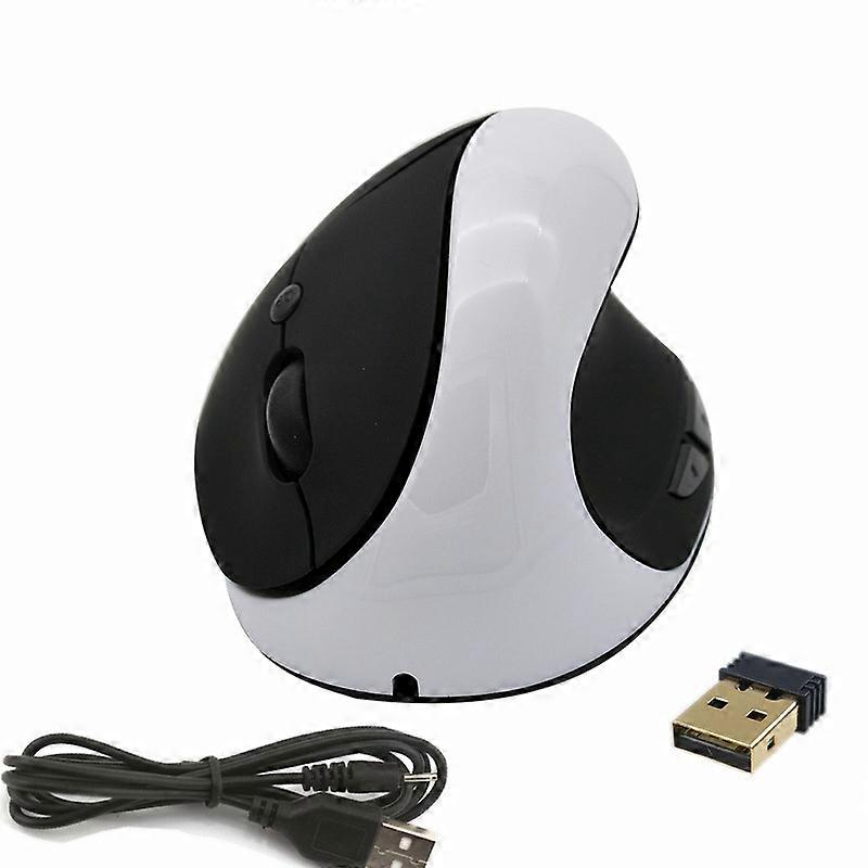 JSY-03 6 Keys Wireless Vertical Charging Mouse Ergonomic Vertical Optical Mouse