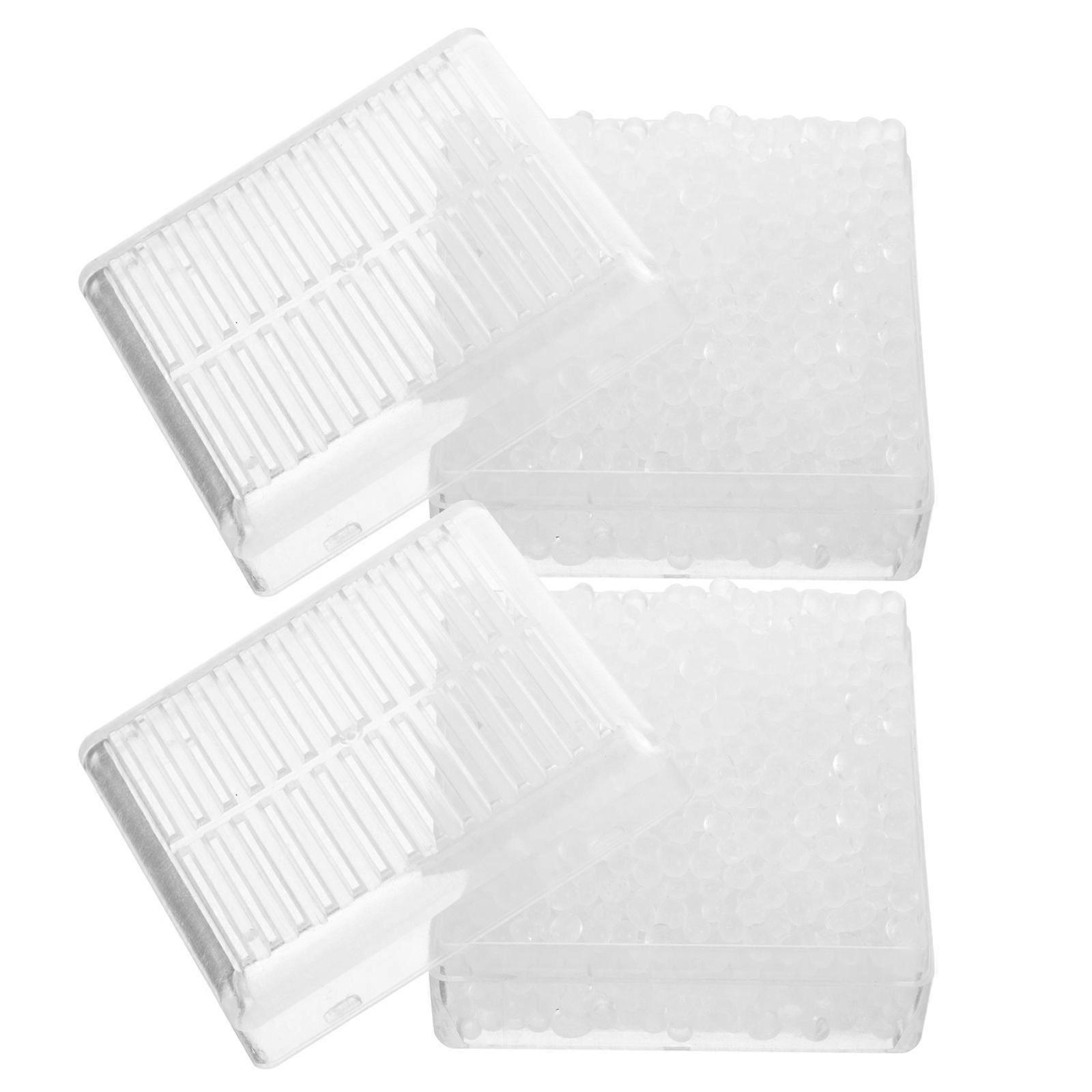 2pcs Camera Silica Gel Dehumidifier Box Desiccant Silica Gel Canister Absorber Desiccant Box