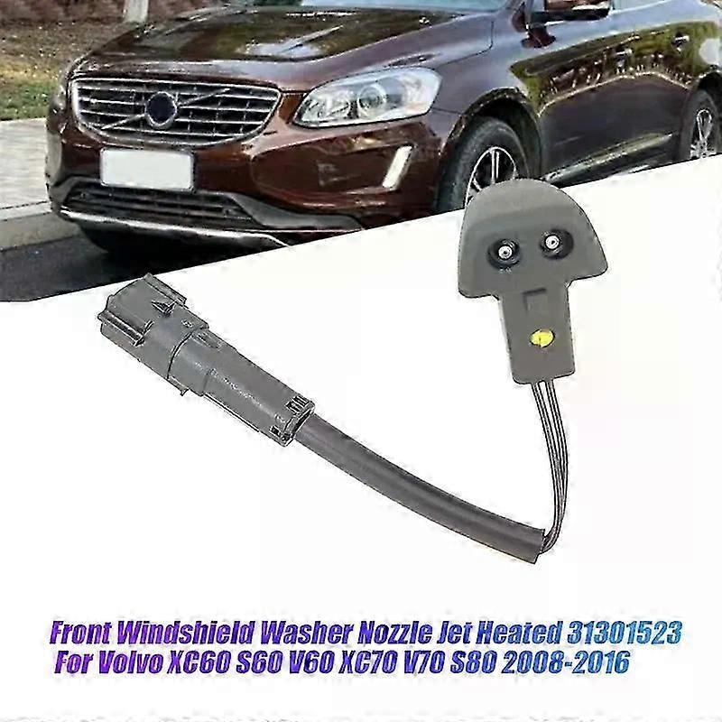 Front Windshield Windscreen Washer Nozzle Jet Heated For Volvo XC60 S60 V60 XC70 V70 S80 2008-2016