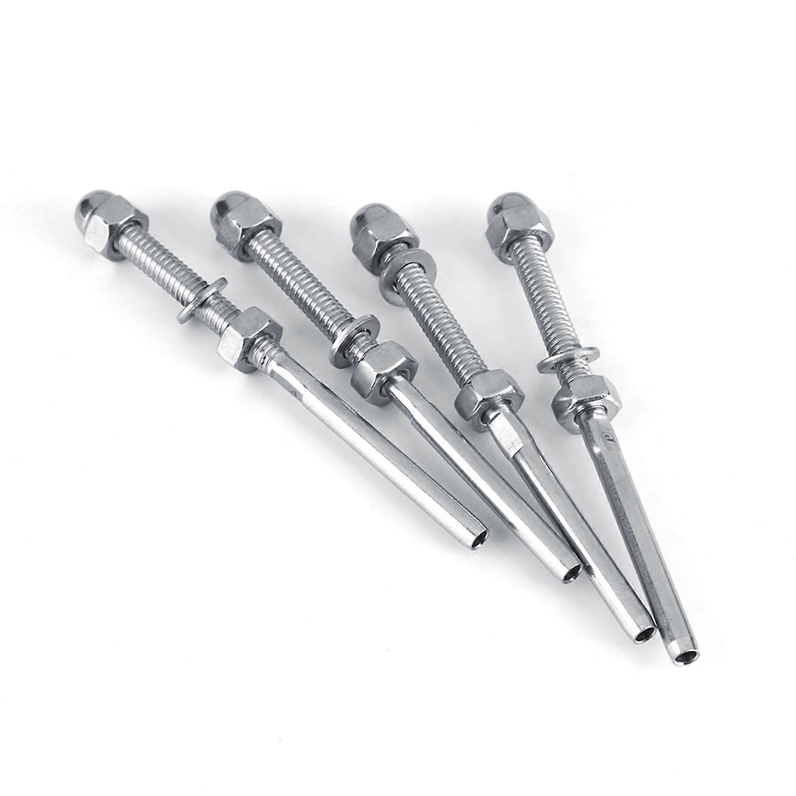 10pcs Stainless Steel Threaded Tensioner Stud Ends for 1/8" Cable Railing System