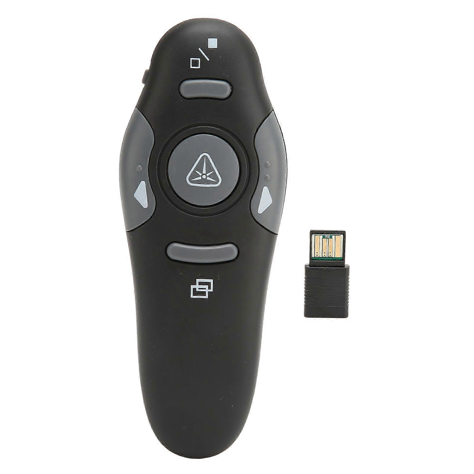 Presentation Clicker 15m Control Distance Ergonomic Portable 2.4GHz Remote Clicker for School Office