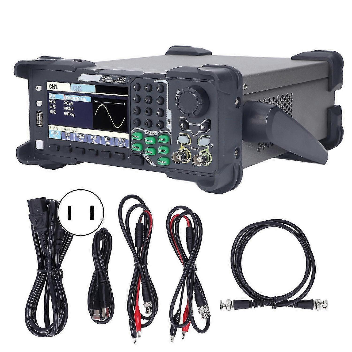 Dual Channel Signal Generator Lcd Display Arbitrary Waveform Function Generator 110?240v Us Plug