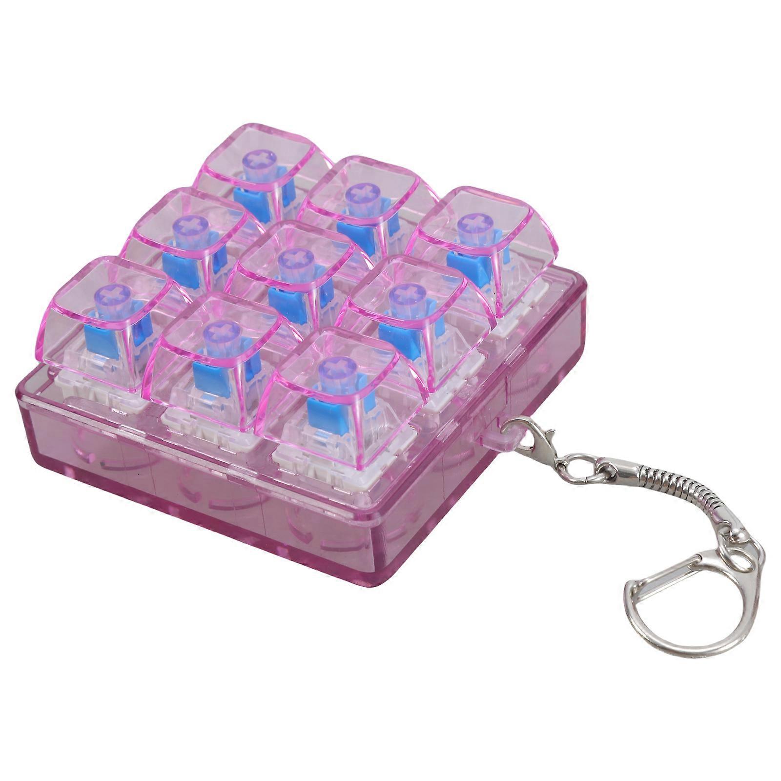 Gaming Mechanical Keyboard Switches Tester Feature No Light Design Stress Relief Toy Pendant for Gamers and Programmers