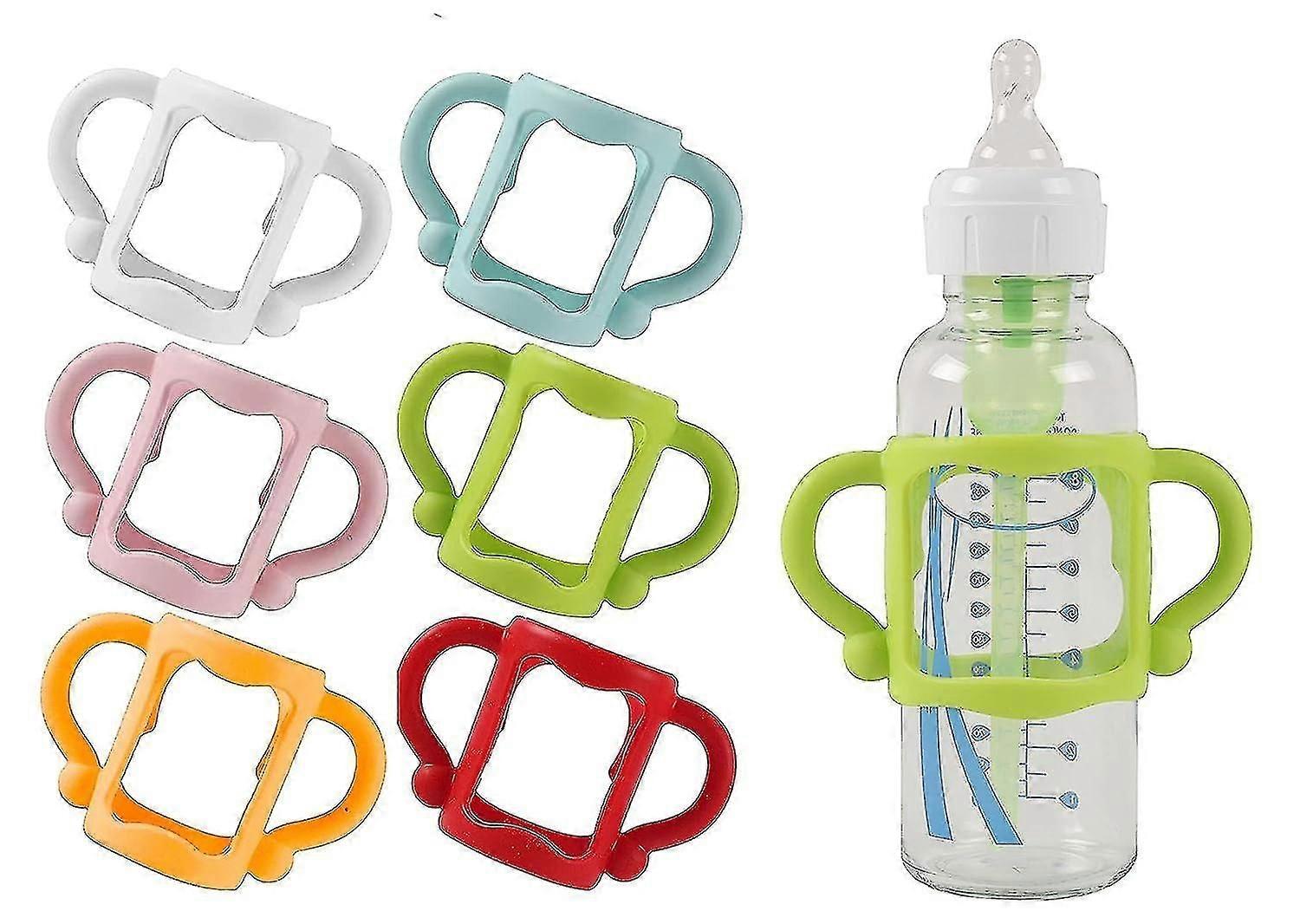 6pcs Silicone Bottle Handles, Bottle Handles For Dr Bottles With Easy Grip Handles To Hold Their Own Bottle_d167