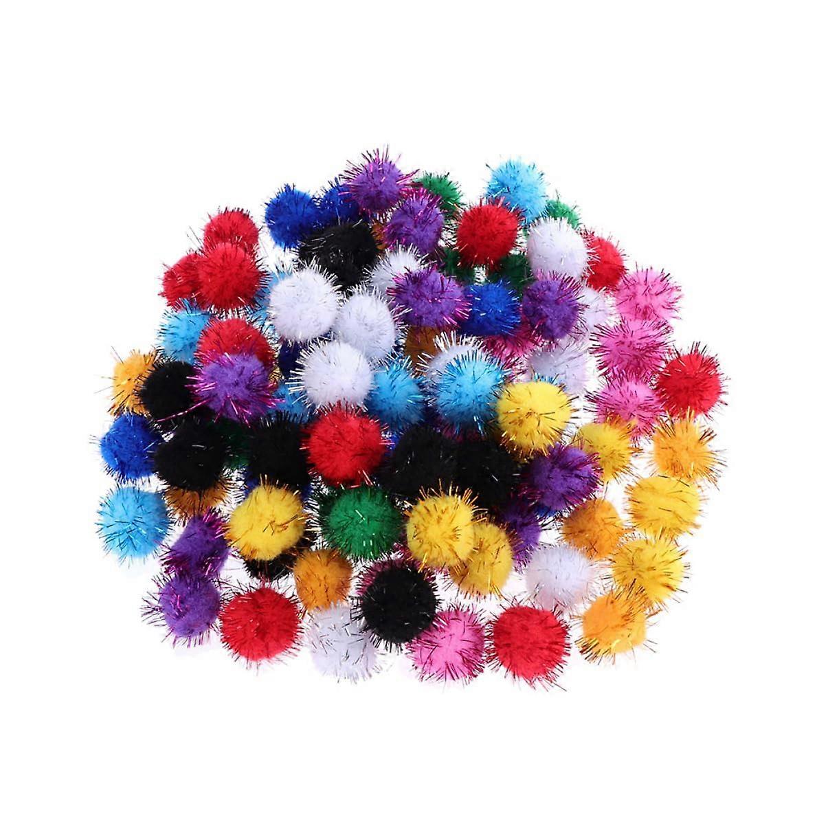 1.5cm Pom Ball DIY Plush Craft Balls for Boys, Fluffy Handmade Materials for Craft Projects and Decorations