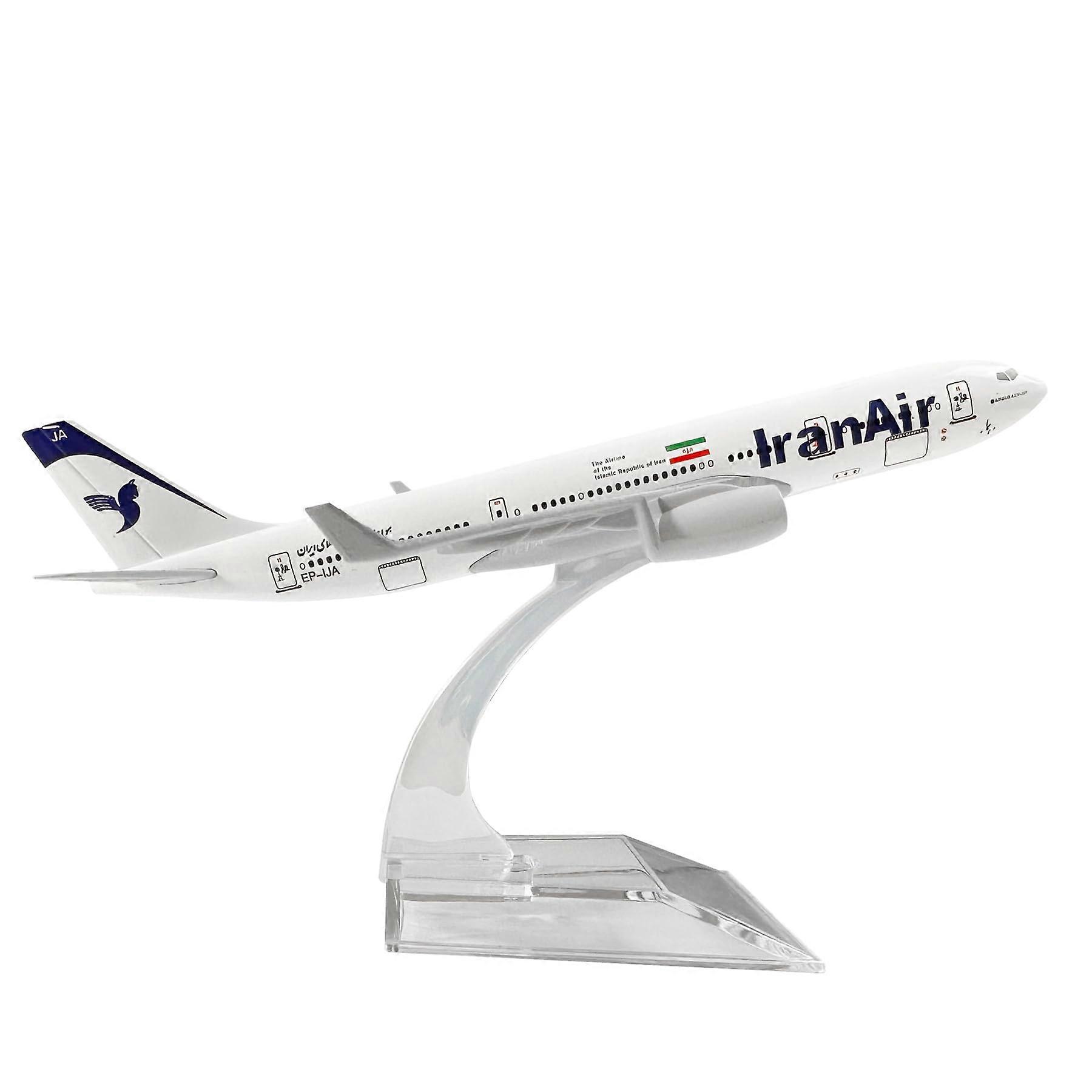 Model Airplane 1:400 Scale Model Iran Airbus 330 Model Plane Metal Plane Model Diecast Alloy Airplanes for Gift and Collection
