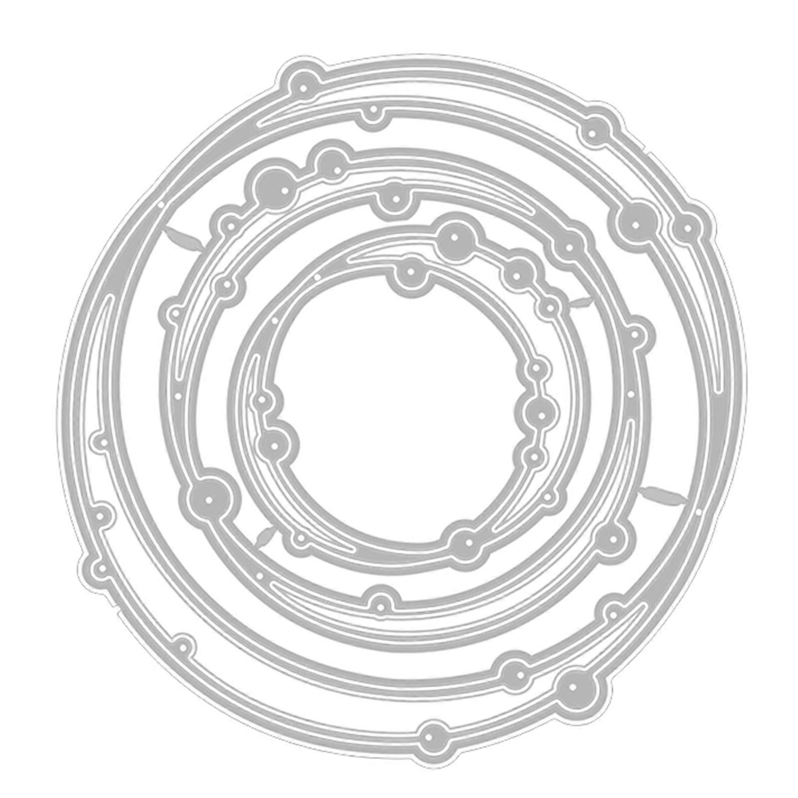 Circle Metal Cutting Dies Stencil Scrapbooking DIY Album Stamp Paper Card Emboss