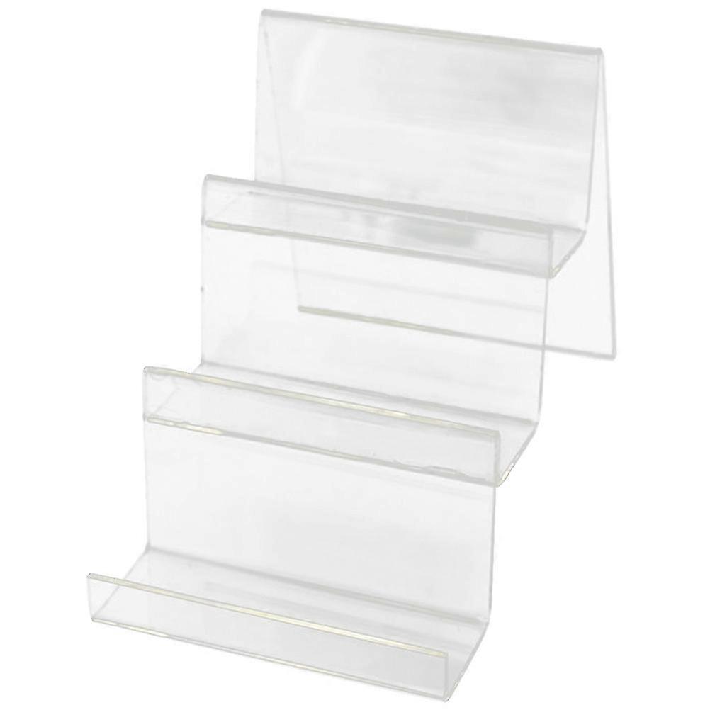 Transparent Ladder Wallet Display Rack 19.6x13x7cm