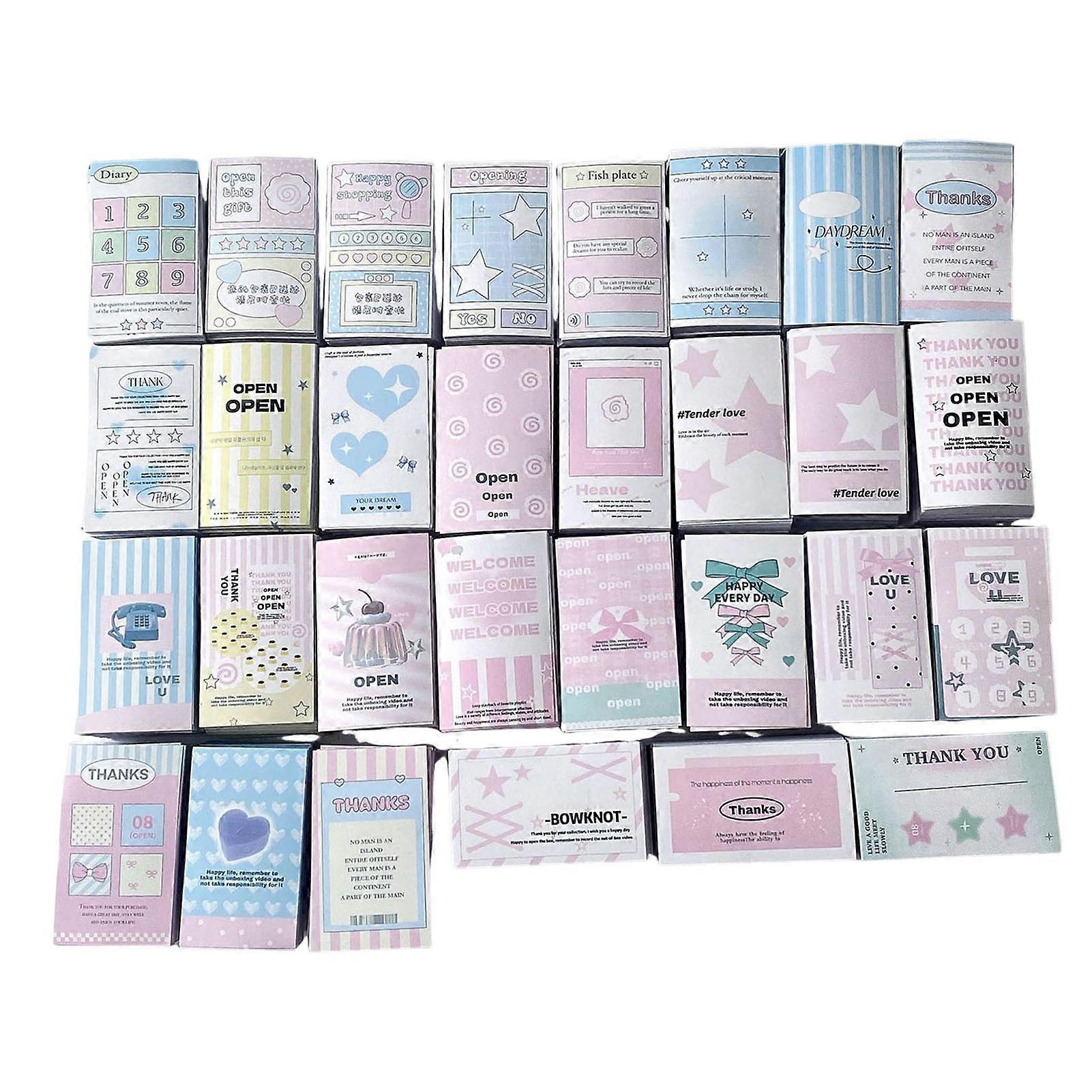 Multi-pattern Self-adhesive Stickers Colorful Decorative Sealing Stickers