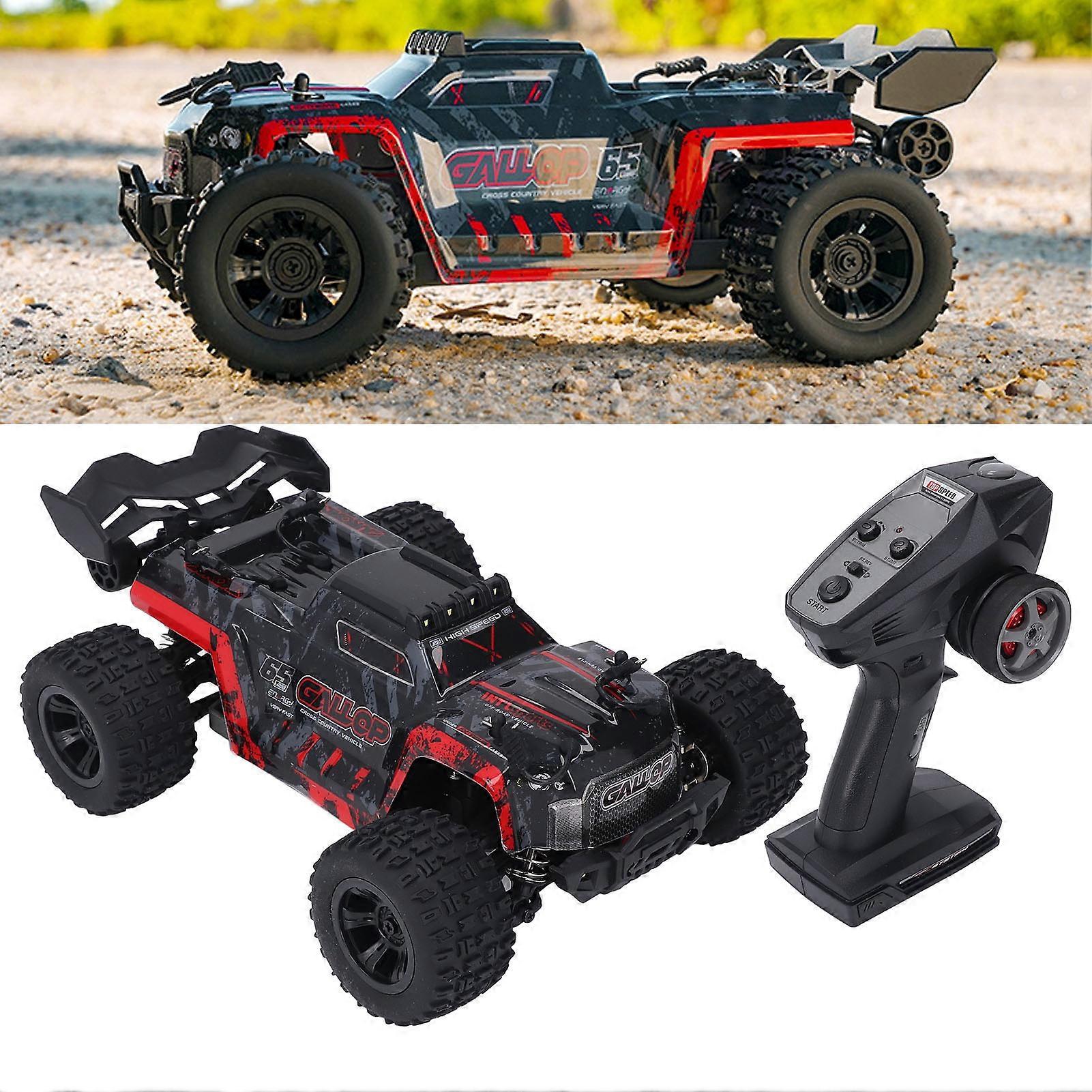 1:18 比例全地形遥控卡车汽车四轮驱动 LED 灯 2.4GHZ 遥控儿童越野车