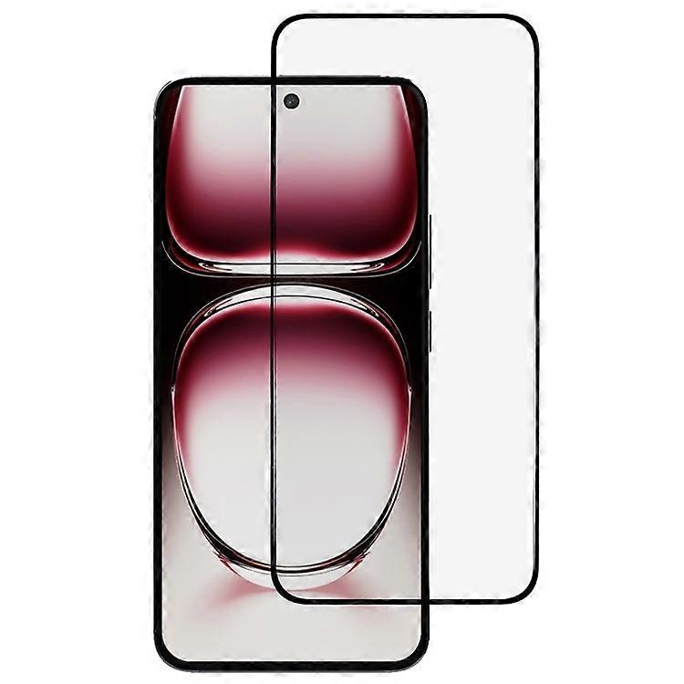 Compatible For Oppo Reno12 Pro 5G (Global) Screen Protector Black Edge Full Glue Curved Tempered Glass Clear Film