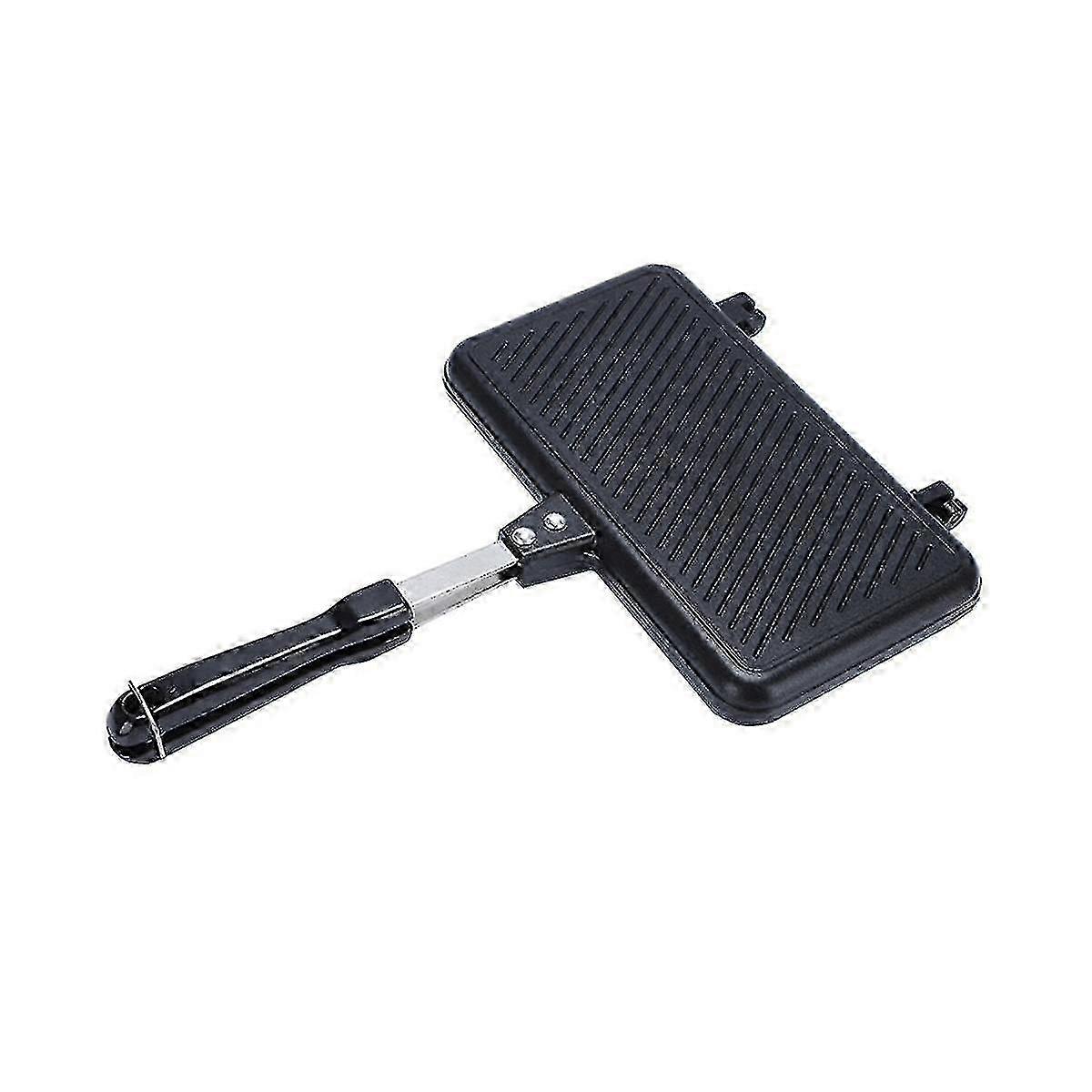 Non-stick Sandwich Maker for Bread, Toast, Breakfast, Pancakes, and Barbecue Oven with Versatile Moulding Capabilities