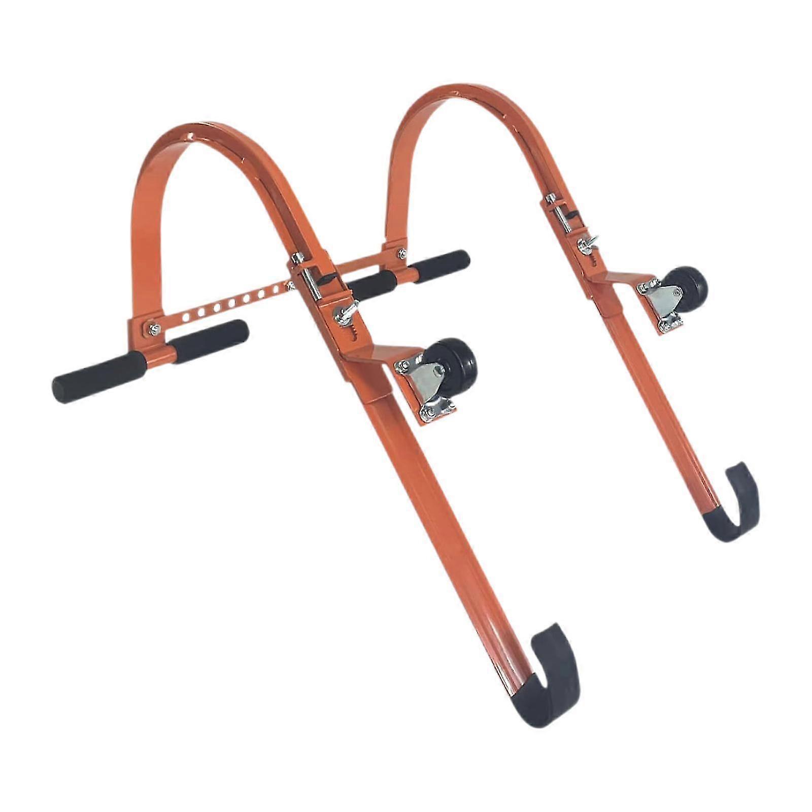 2 Pieces Heavy-Duty Ladder Stabilizers with a Load Capacity of 300kg for Home Use Ladder Hooks
