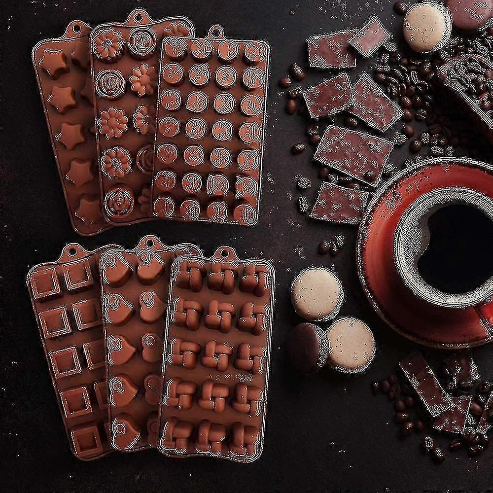 6 Pieces Multi Style Silicone Cake and Chocolate Mold