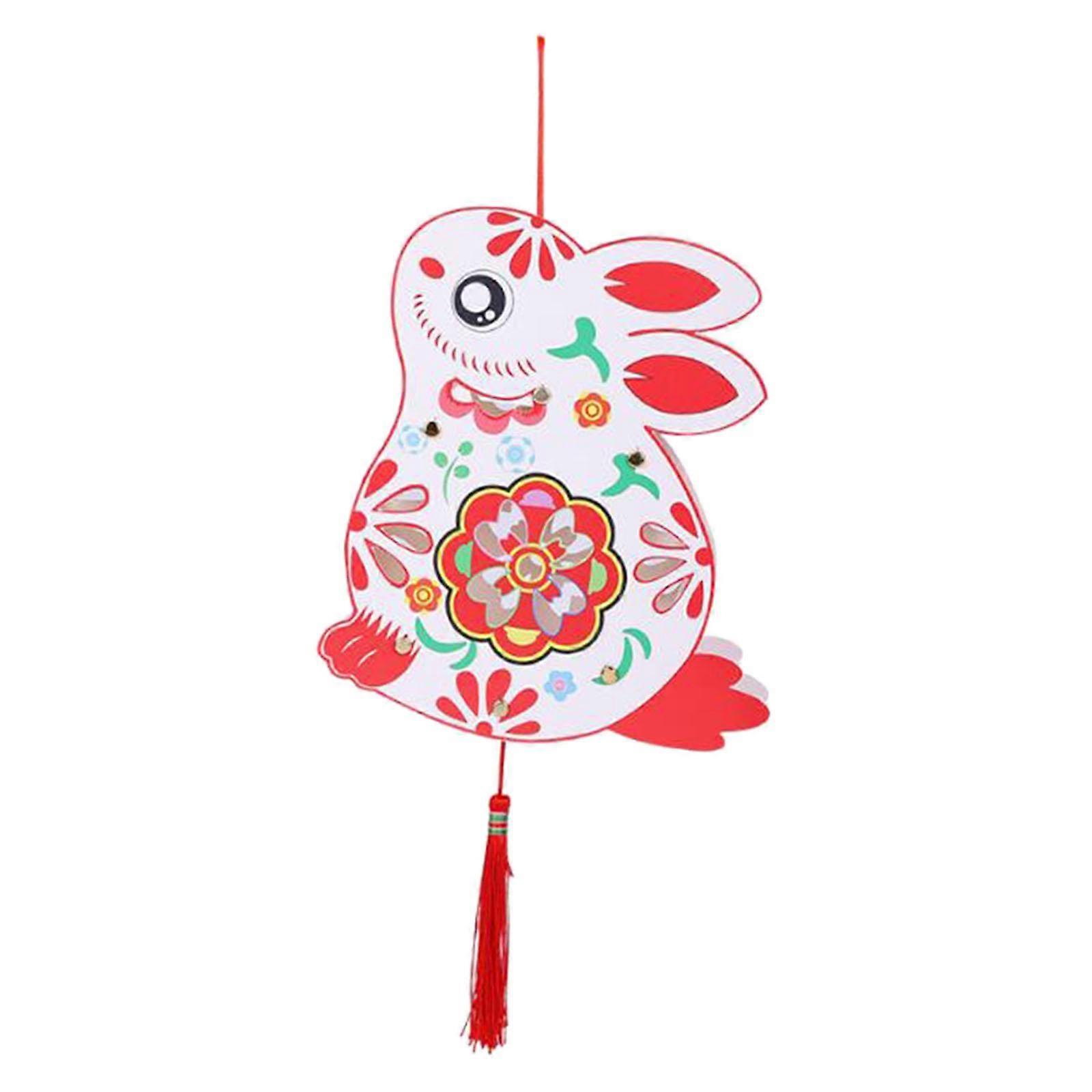 Chinese Style Lantern Making DIY Ornament Handmade for Celebration Spring