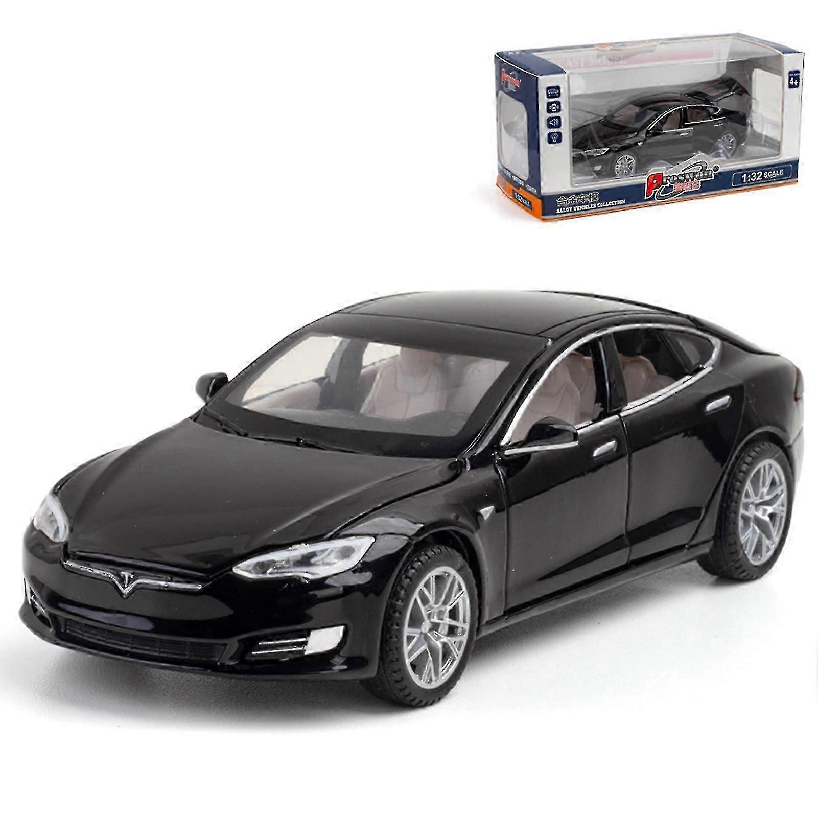 Tesla Model S Toy Model With Light & Openable Door Musical Simulation Vehicle