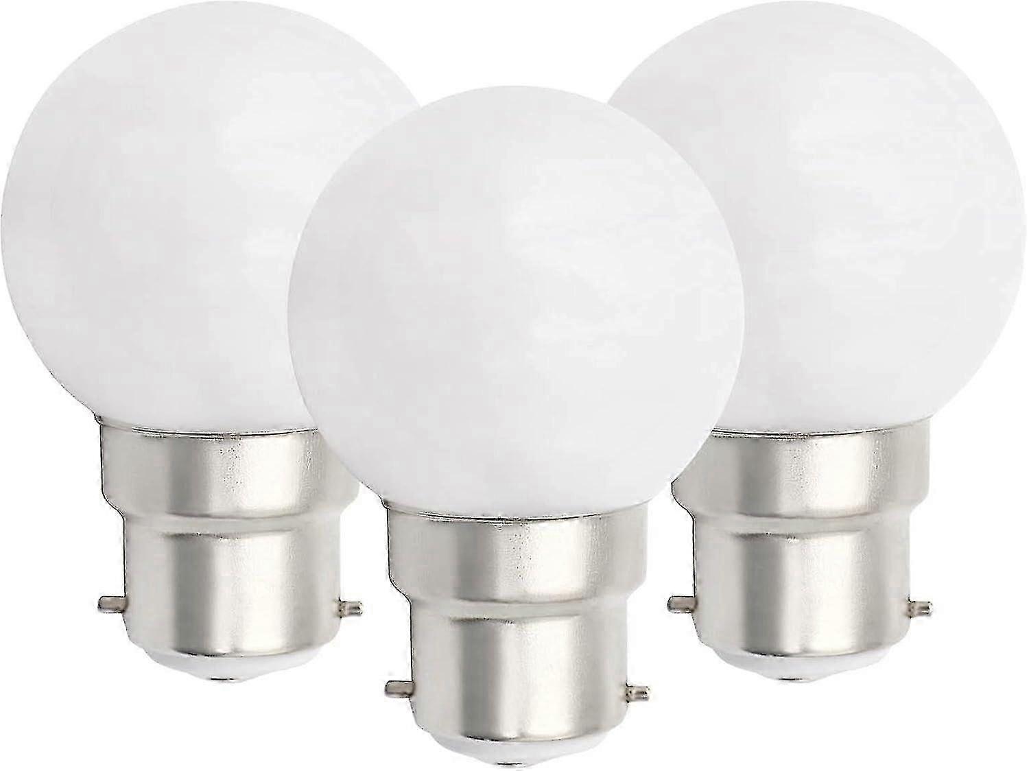 6 stuks B22 LED-lamp 3W Golfballampen B22 Bajonet Kleine Globe Gloeilamp Dimbaar