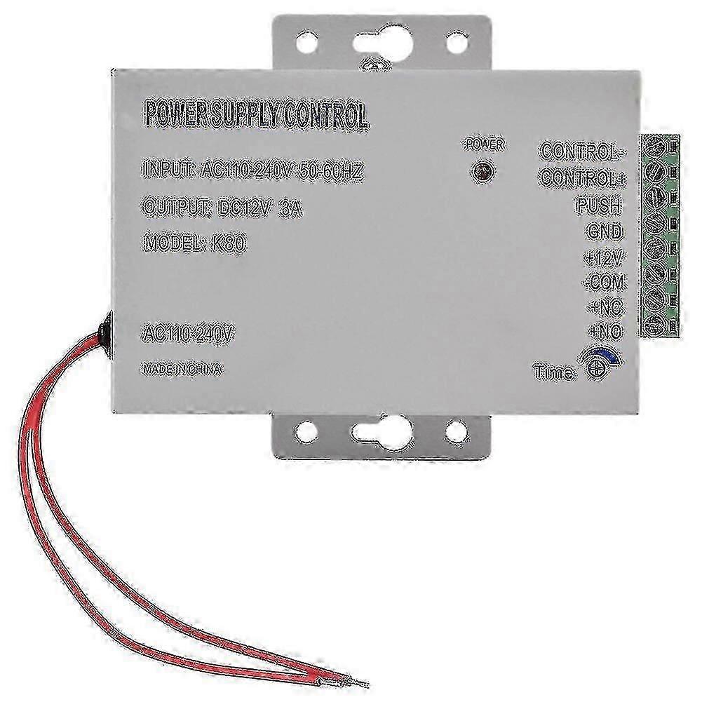 12V 3A DC Power Supply for Electric Lock/Access Control System, Compatible with K80 Door Access