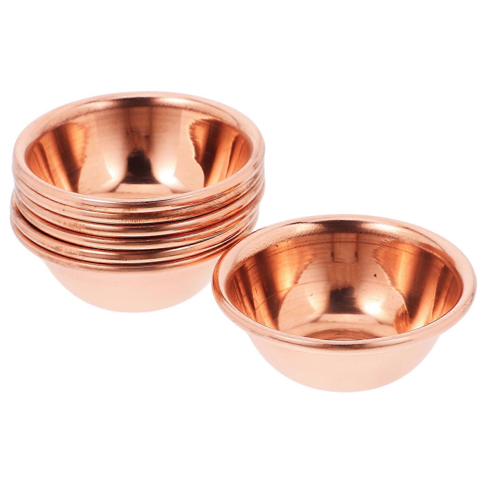 7pcs Multi Function Decorative Brass Offering Cups for Meditation, Worship, and Ritual Use – Ideal for Home Temples and Buddhist Art Collectors