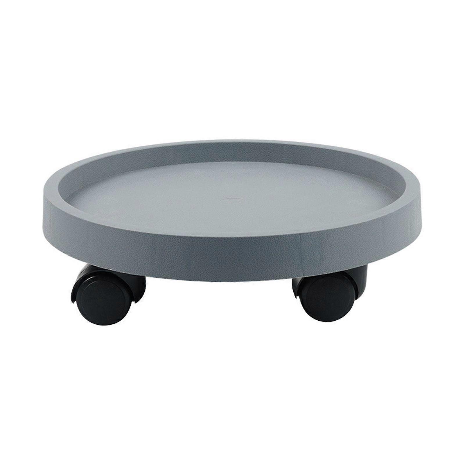 Round Movable Plant Stand with Rolling Wheels Stonger Load Capacity Planter Tray for Most Type Plant Pot