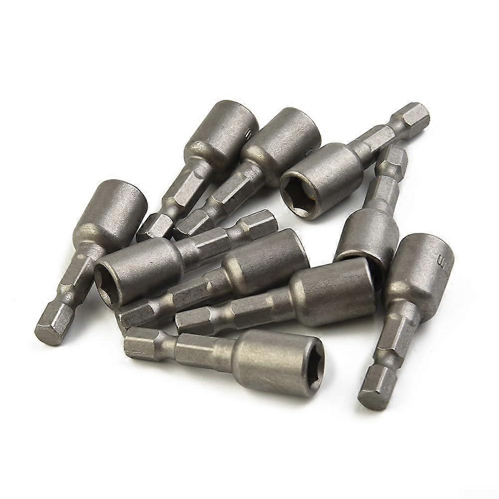 Magnetic socket set, 10 pieces, 8 mm socket adapter, hex drill bit, simple and convenient to use