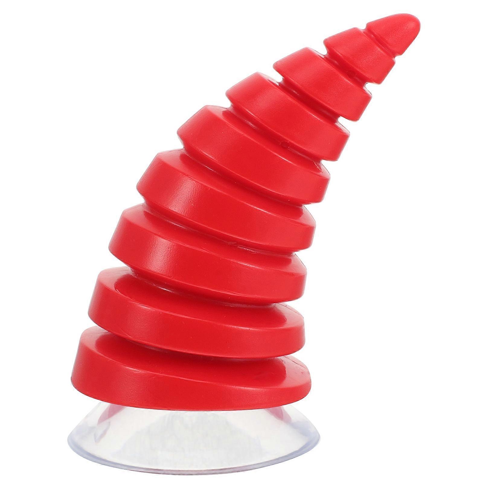 Horns For Car Stylish Design 3D Horn Shape Plastic Suction Cup Attachment Vehicle 1Pack