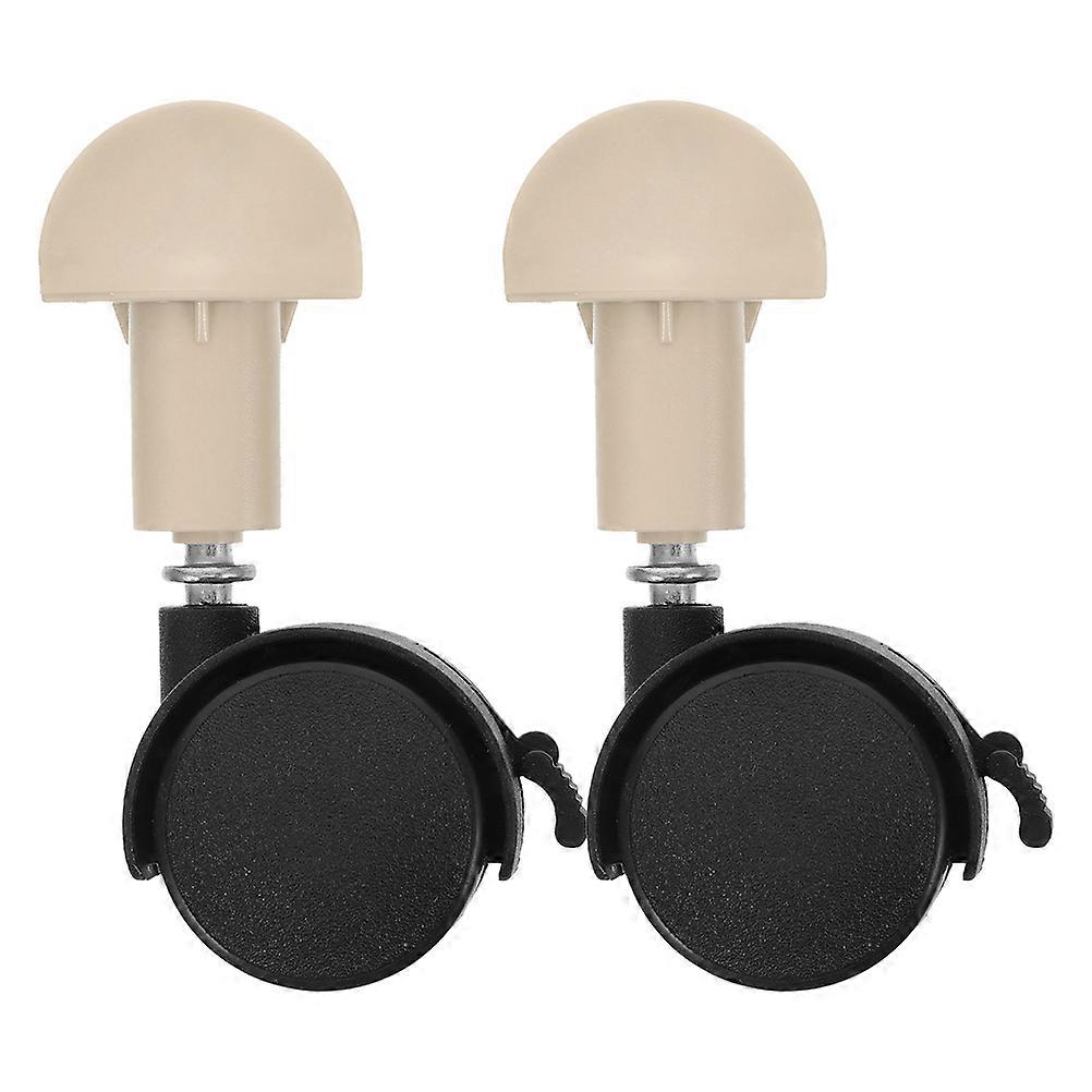 Pet Casters Easy Mobility Cat Cage Casters Cat Villa Black Iron Material 2Pcs