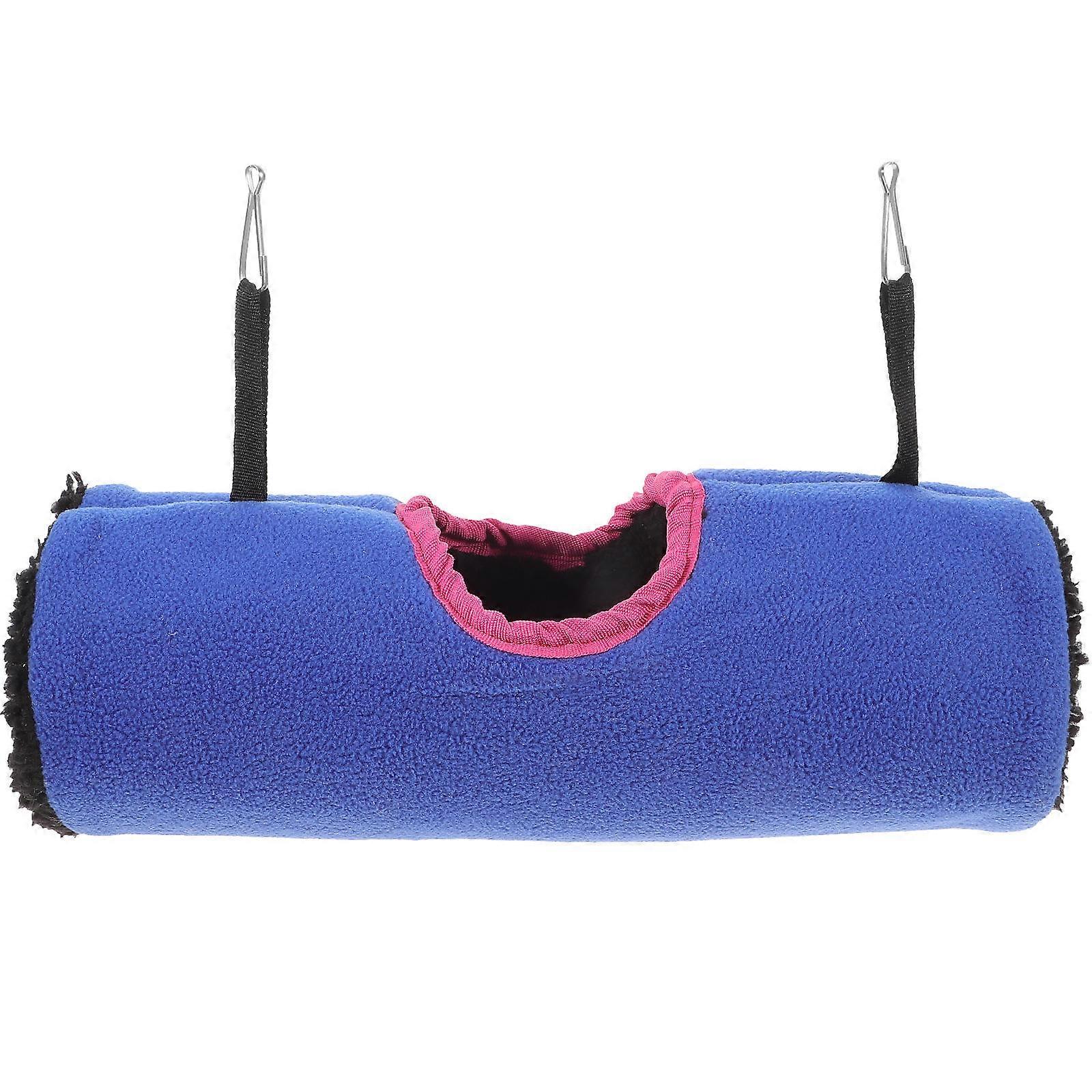 Hamster Exploring Toy Hedgehog Parrot Tunnel Hammock Pet Cylinder Car Placement Blue 30x10cm Pet Passage 1Pack