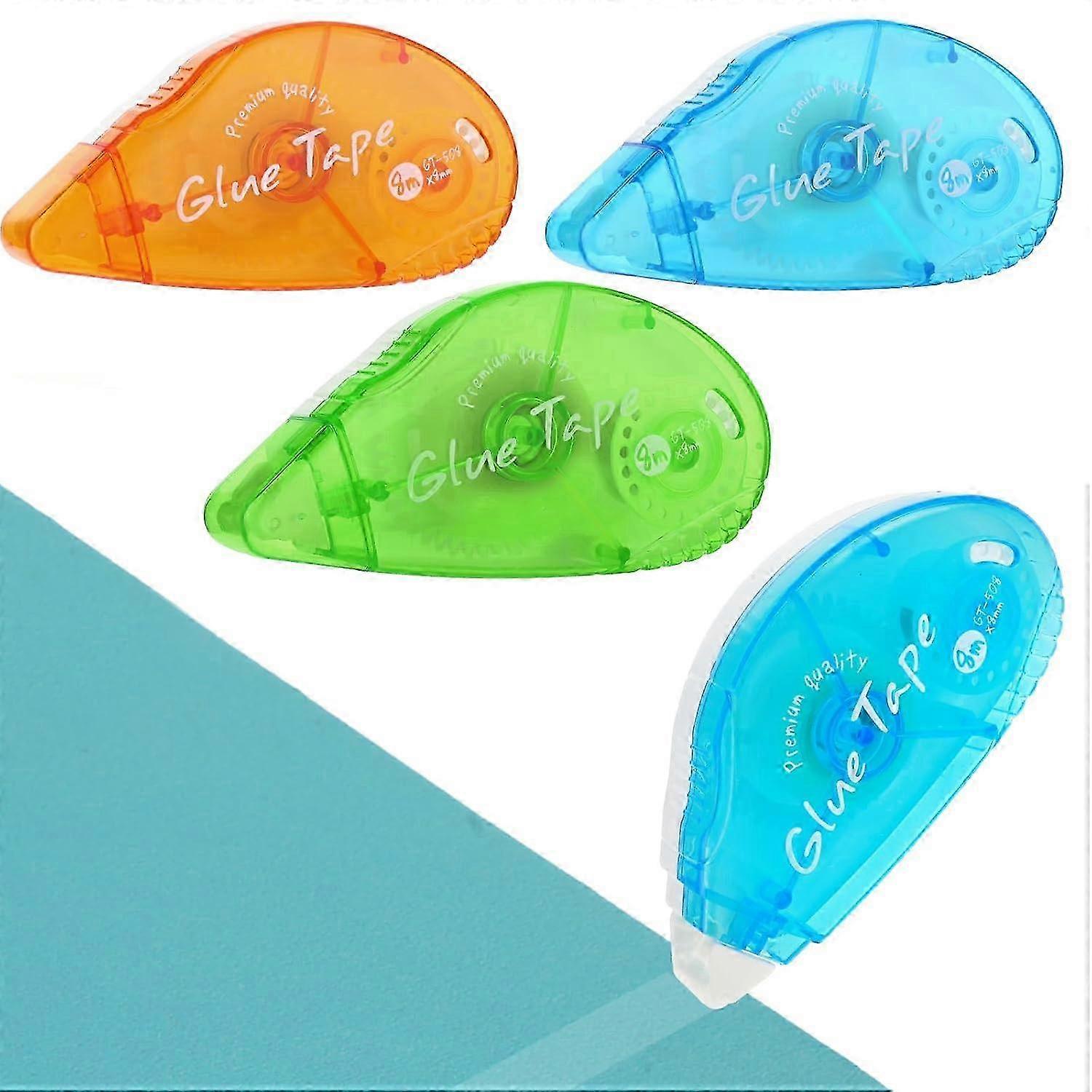 3Pcs Clear Double-Sided Tape Roller, Permanent Adhesive Runner for Crafts Scrapbooking