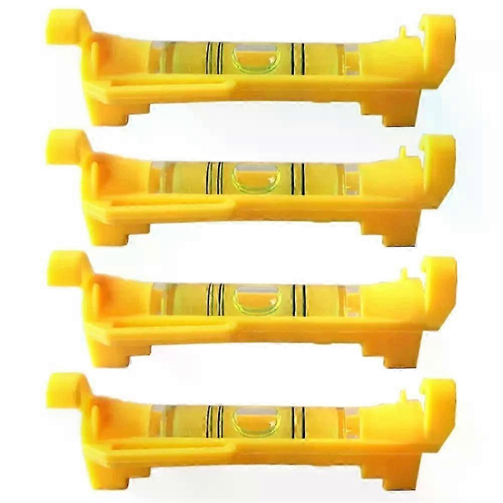 4Pcs String Level Hanging Line Bubble Levels Fit For Leveling Surveying Building Trades Bricklaying Etc (Yellow)