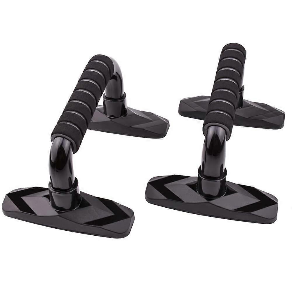 Push-Up Bars for Home Gym - Black Fitness Racks for Muscle Building and Core Training, Durable Grip Supports