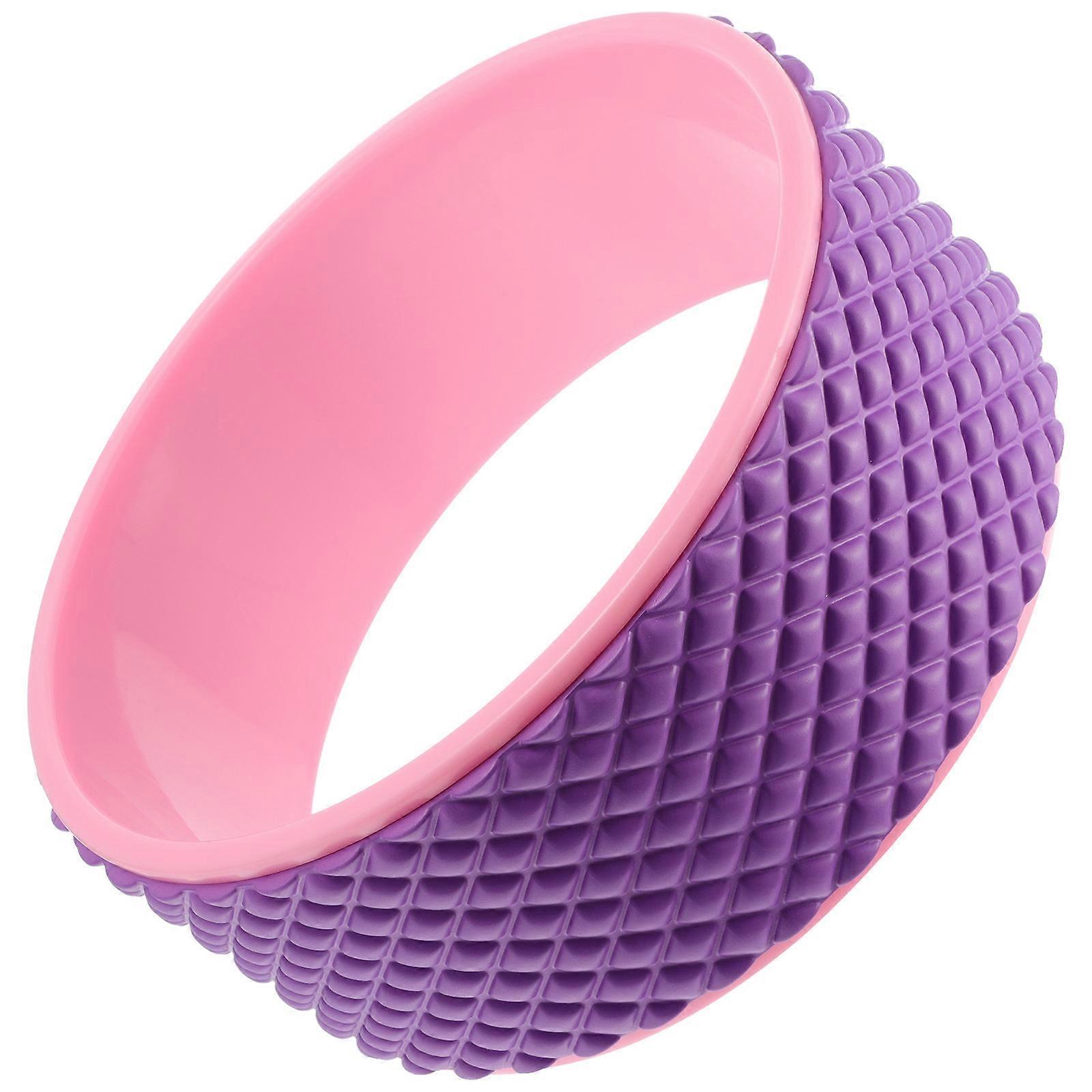 Plastic Yoga Wheel for Fitness Use Assorted Color with Smooth Surface and Natural Spine Curve Matching 6 Inches