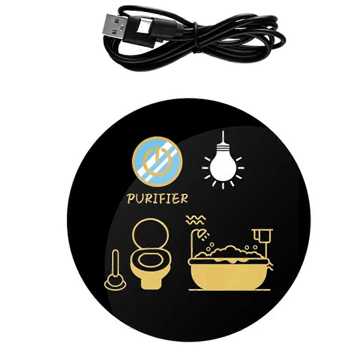 Compact Wall-Hung Toilet Deodorizer,Dual-Mode Odor Elimination, Portable, Space-Saving Design, Idea