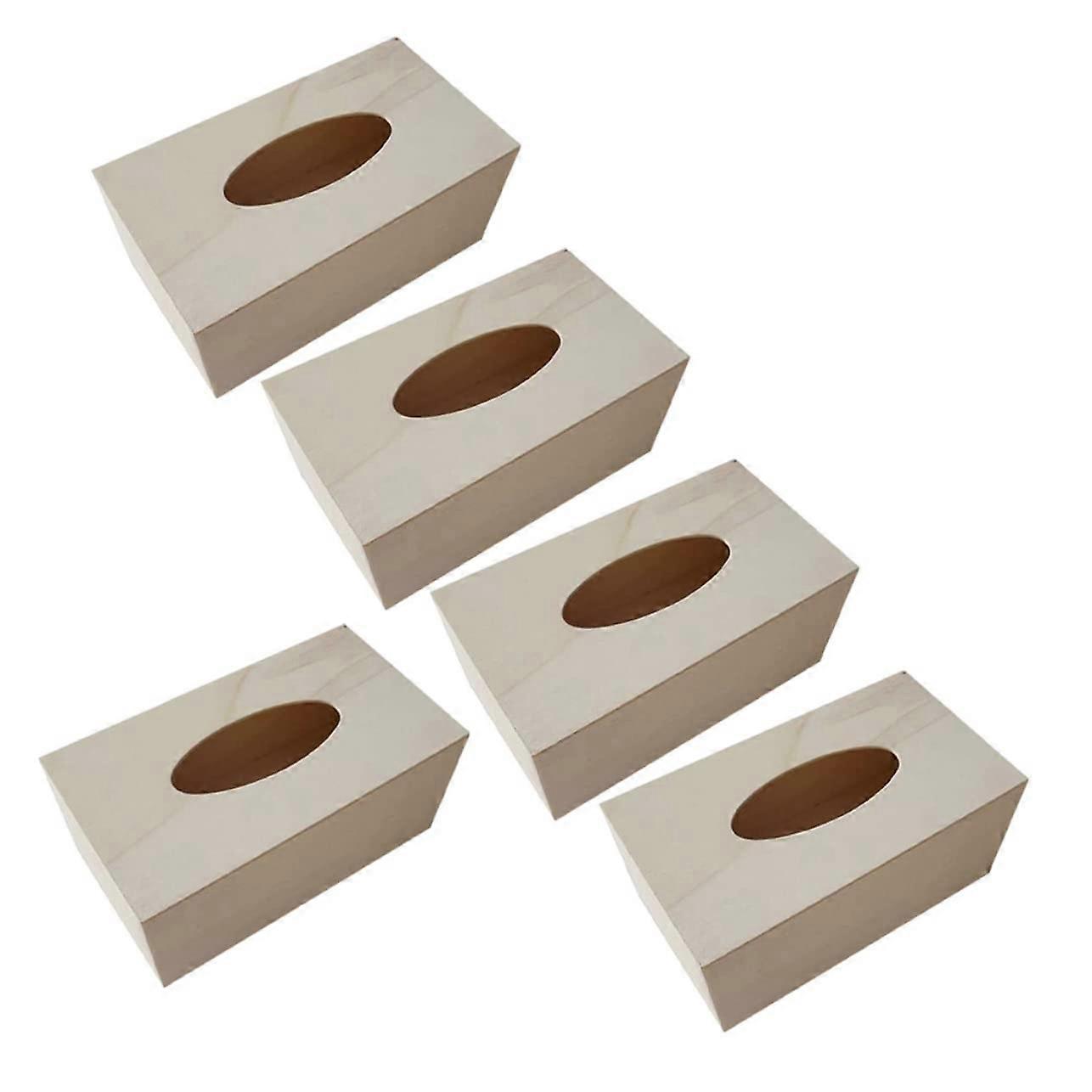 DIY Tissue Box Holder Wall Mount – Set of 5 Paper Towel Dispenser for Napkins, Fabric, Wood, and Car Use