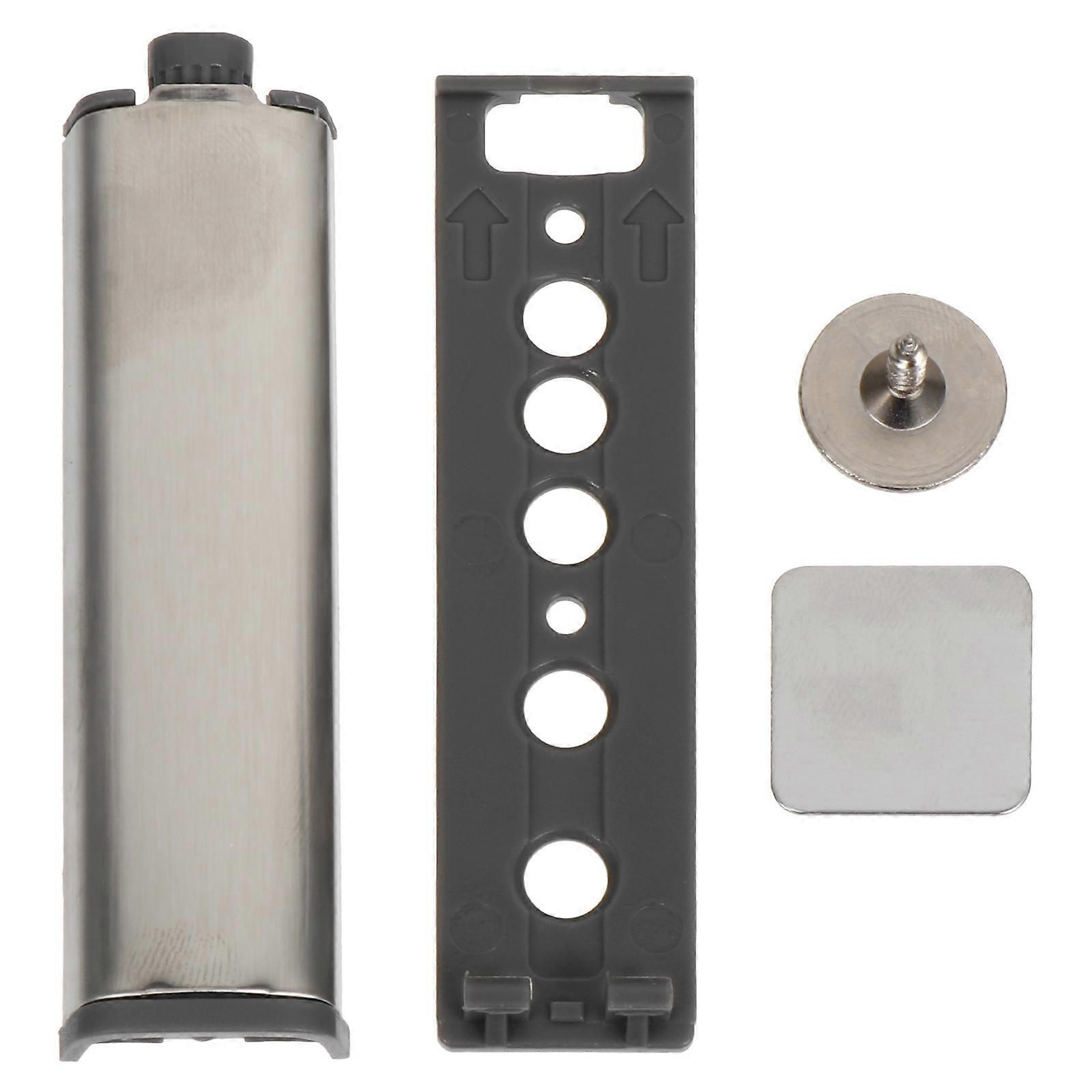 Cabinet Door Rebounder Cupboard Latch Door Drawer Magnetic Push Open Damper Buffer Furniture Parts Silver 7.2X1.9X0.8CM Magnetic Push Open 4Pcs