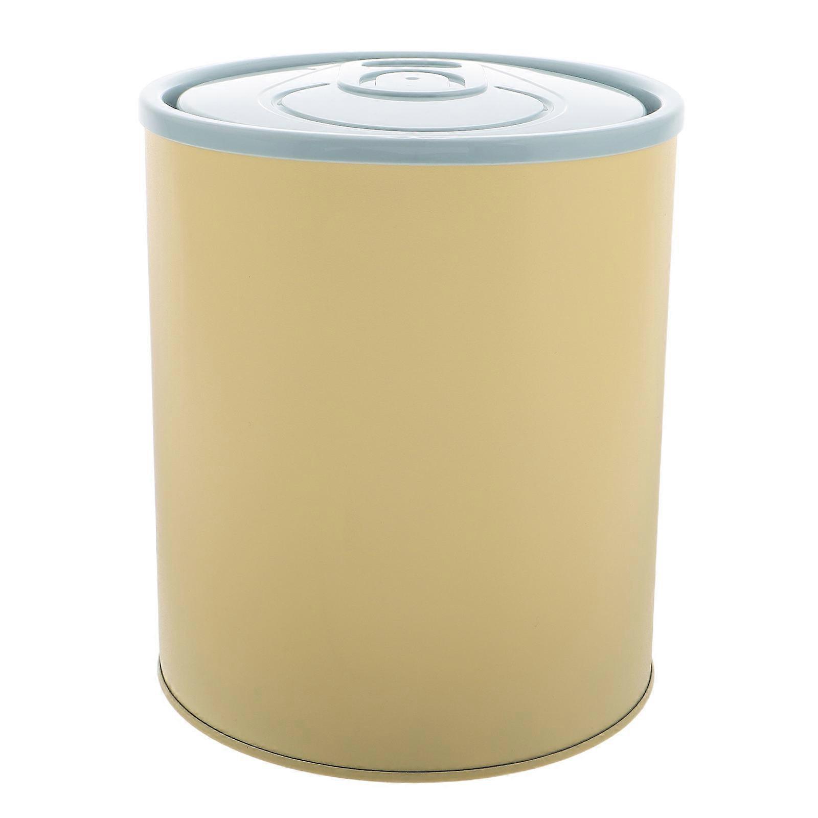 Mini Trash Can with Lid Waste Disposal for Office Workers Bedroom 7.6×6.5×6.5in Odor Prevention Plastic Material 1Set