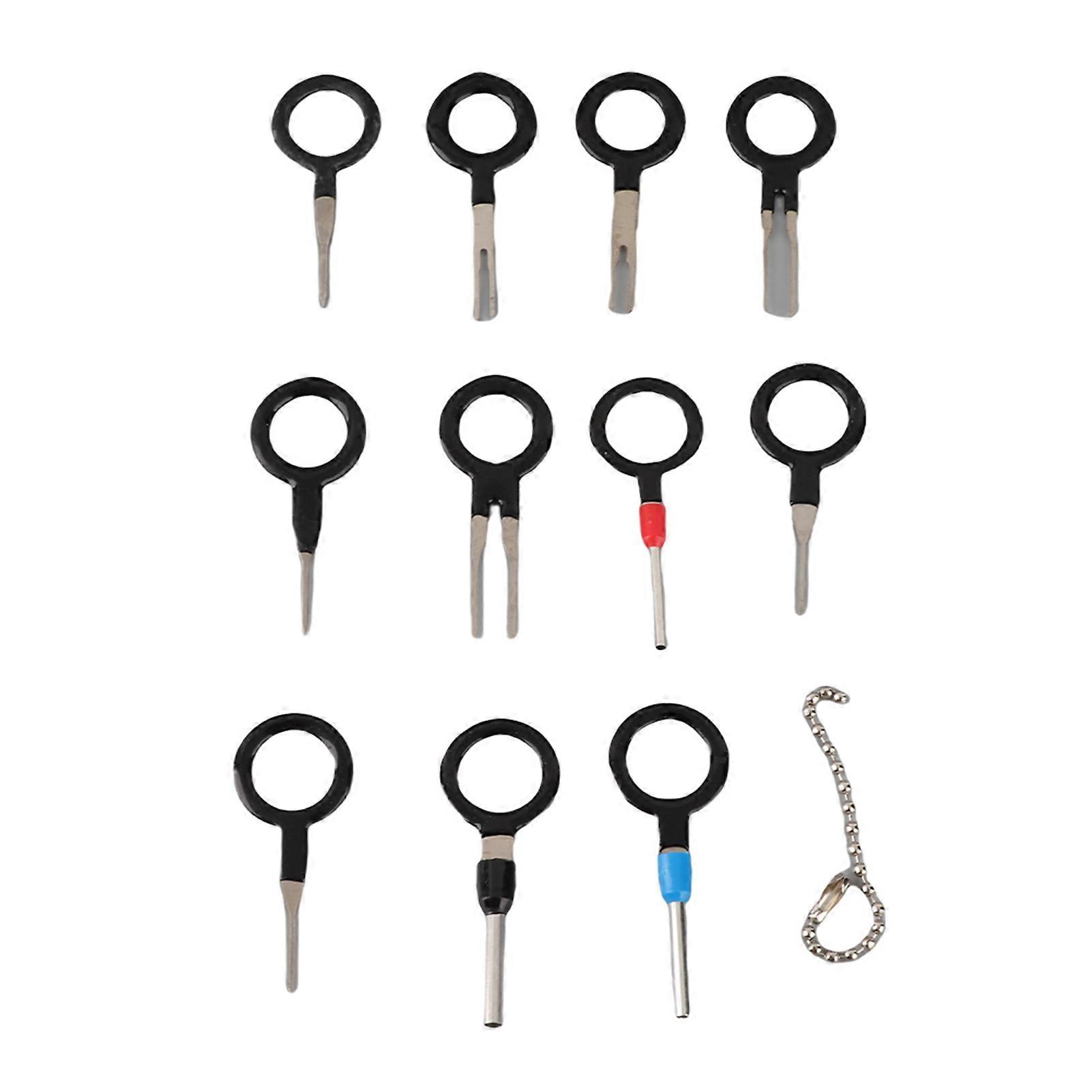 Car Wire Harness Plug Terminal Extraction Pick Connector Crimp Pin Back Needle Remove Tool Set Terminal Release Tool