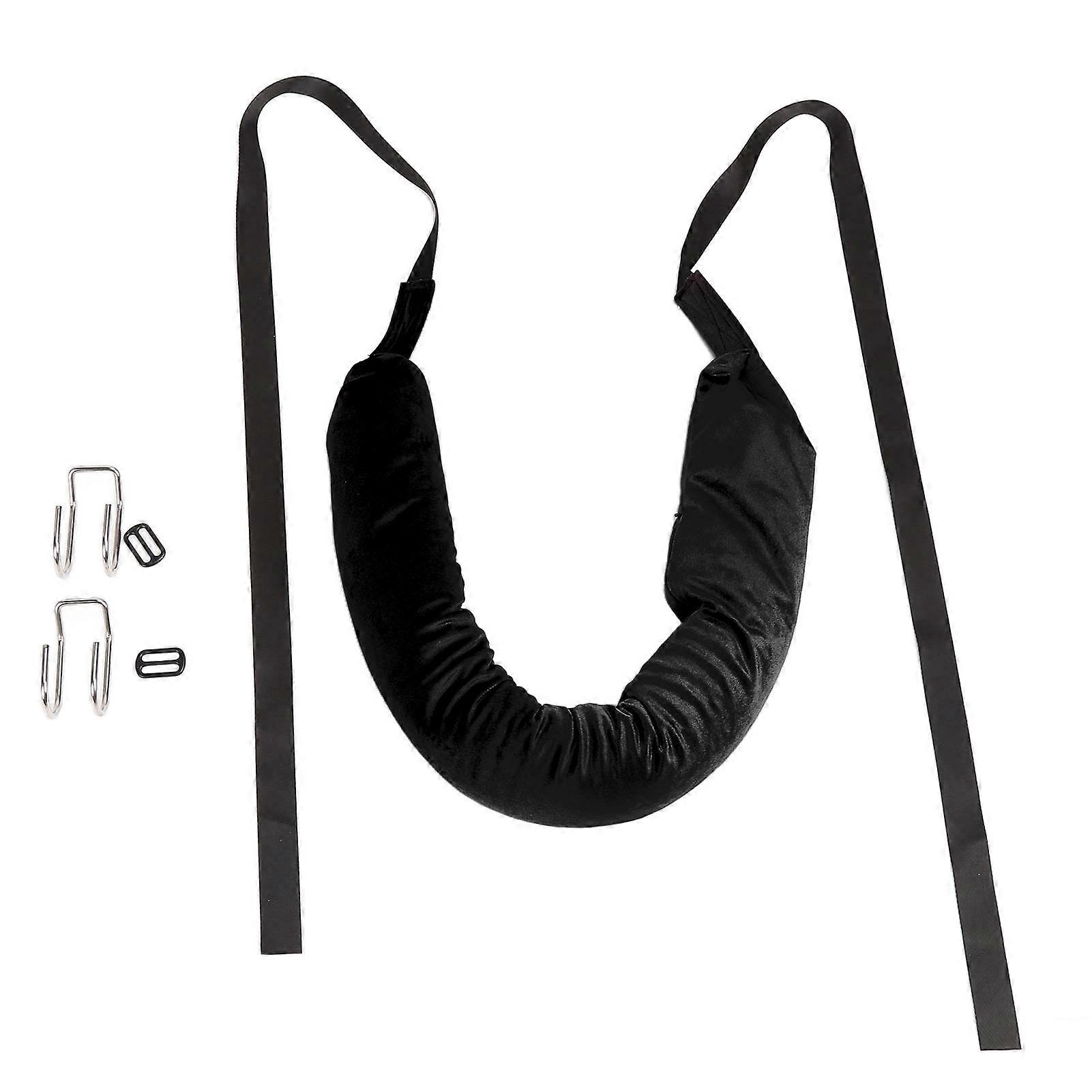 Soft, comfortable and lightweight hanging lumbar belt for back stretching, ideal for home, office or gym.