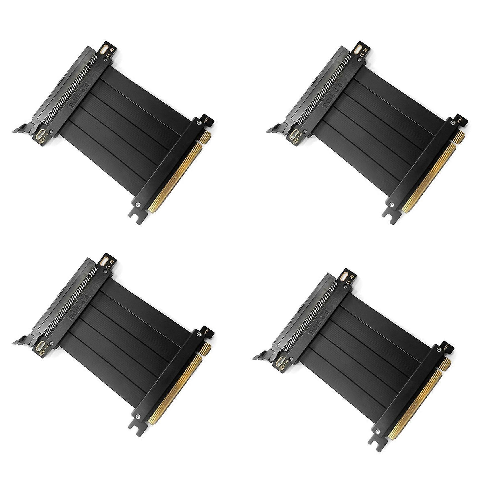 Full Speed PCI-E 4.0 16X Graphics Extension Cable 180 Degree 10CM