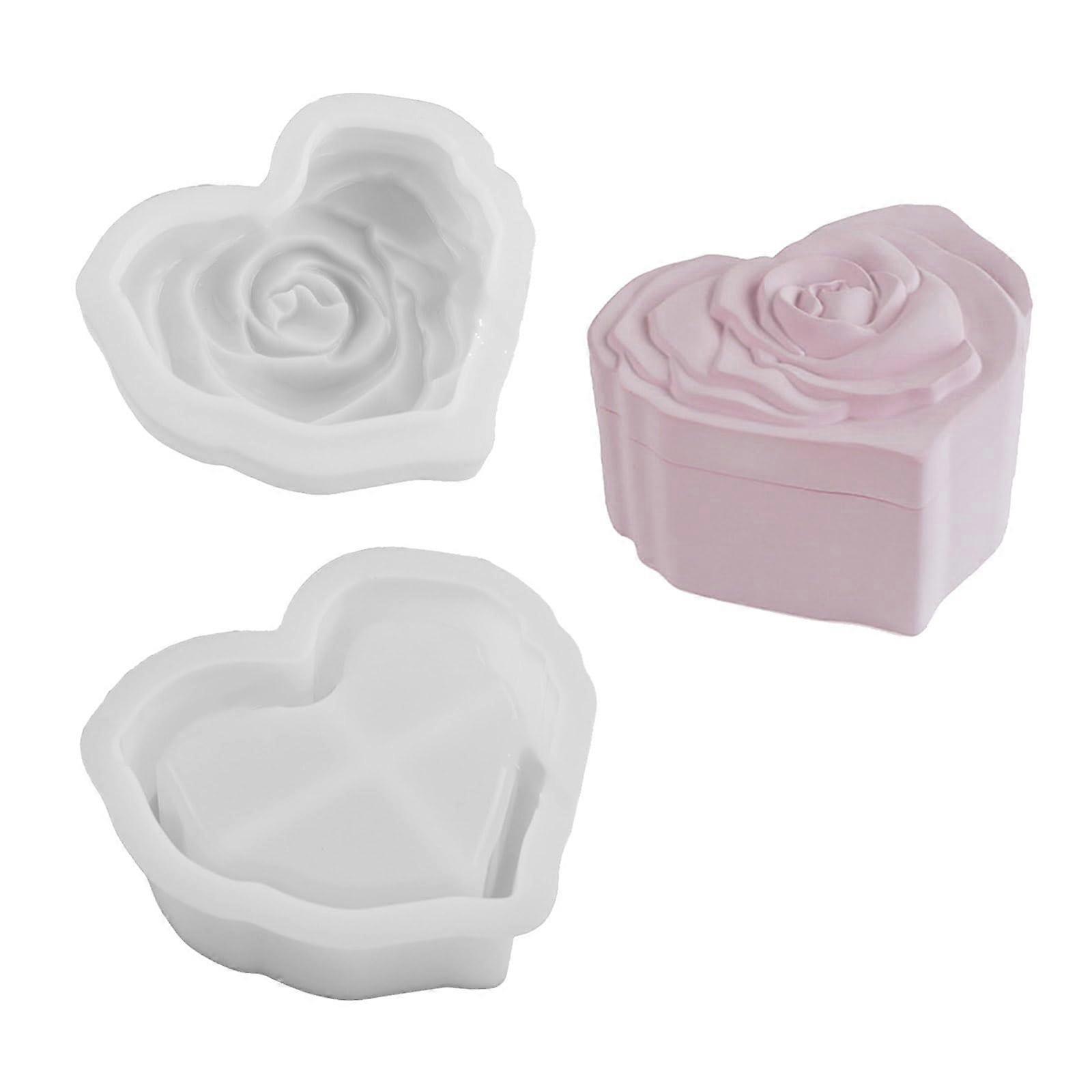 Resin Mold Storage Box with Lid, Silicone Organizer for Epoxy, Casting, Concrete, and Plaster Projects