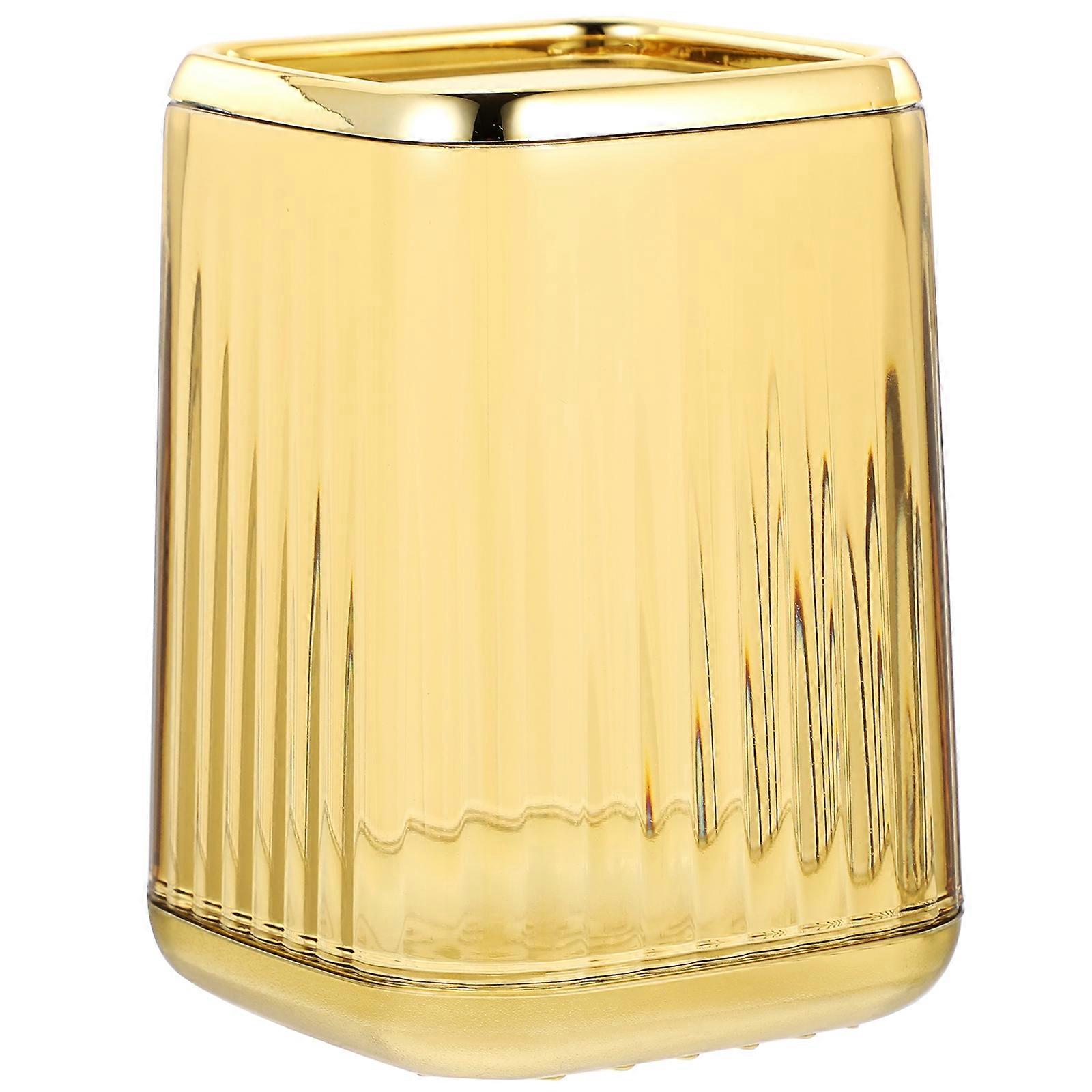 Makeup Brush Pot Pen Storage Cup ABS Material Decoration Use For Students 1Pack