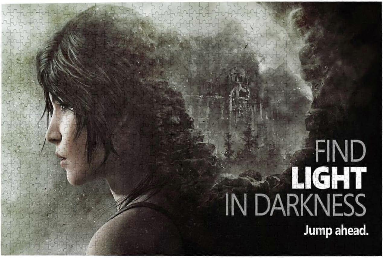 トゥームレイダーアニメ大人のパズル子供、ティーンエイジャー、家族向けの興味深い教育ゲームの1000個