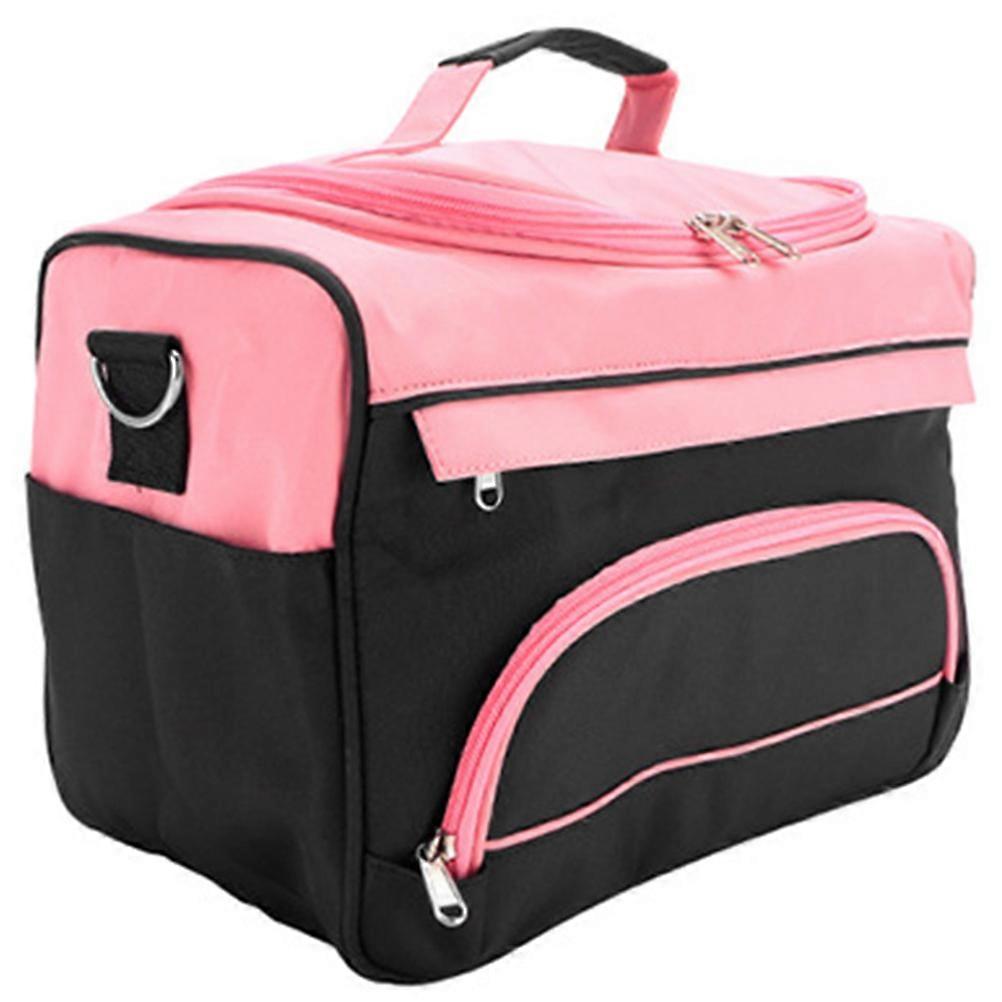 Hairdressing Tool Bag Barber Supplies Bag For Scissors And Combs Pink 34.5x20x25cm Travel Convenience 1Set