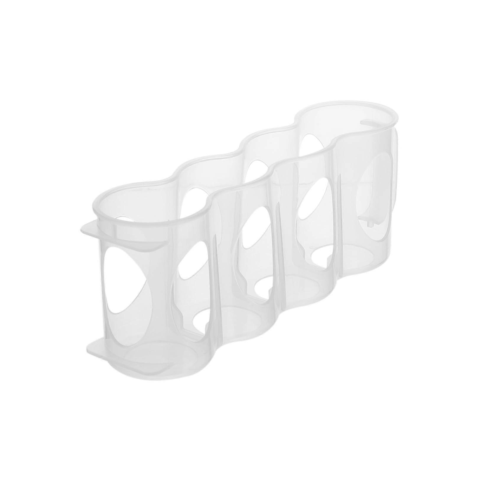 2-Piece Stackable Refrigerator Storage Box for Drinks, Cans & Spices, Eco-Friendly Kitchen Organizer, Clear Plastic Crisper