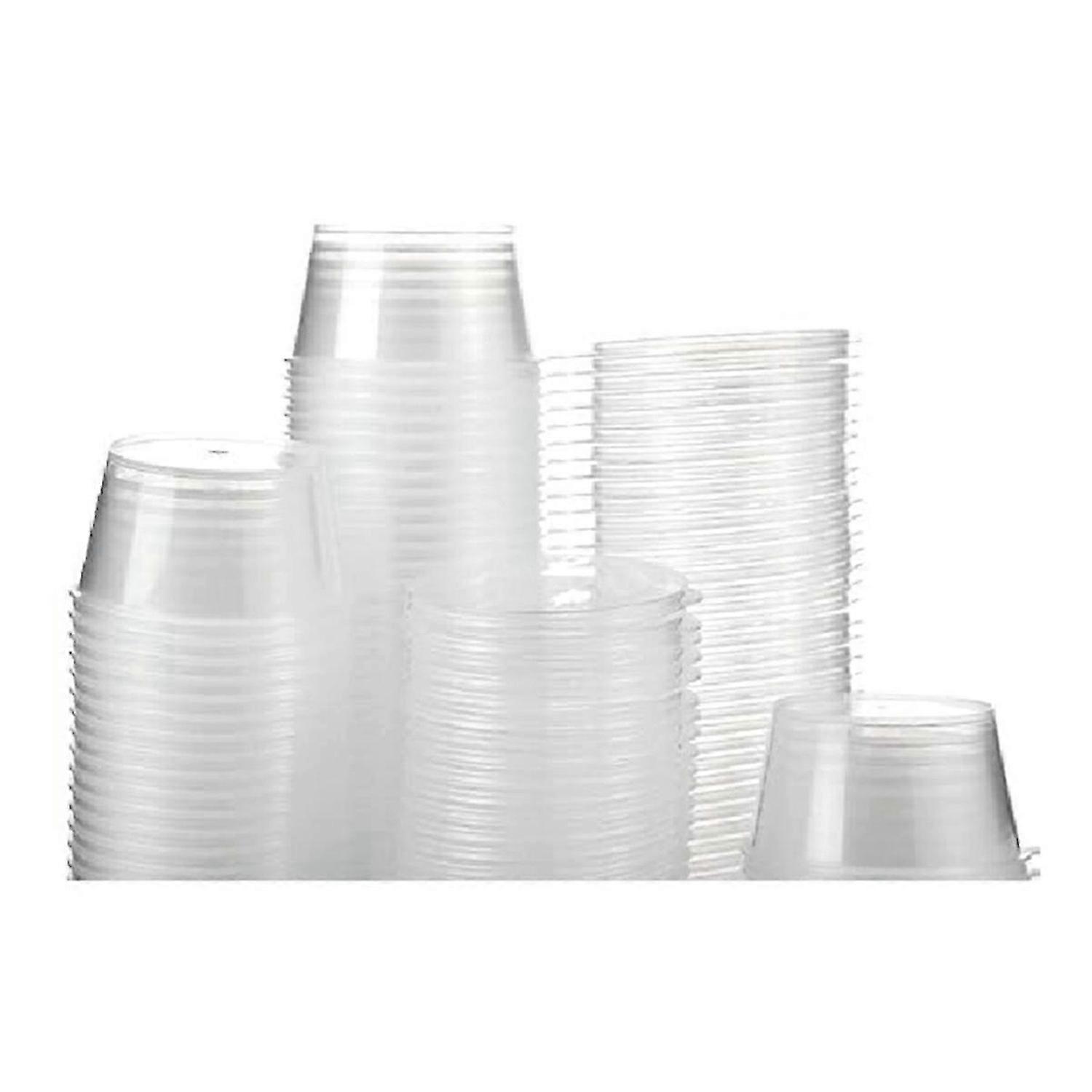 200 Sets Plastic Disposable Portion Cups with Lids 40Ml Airtight Souffle Cups Condiment Containers S