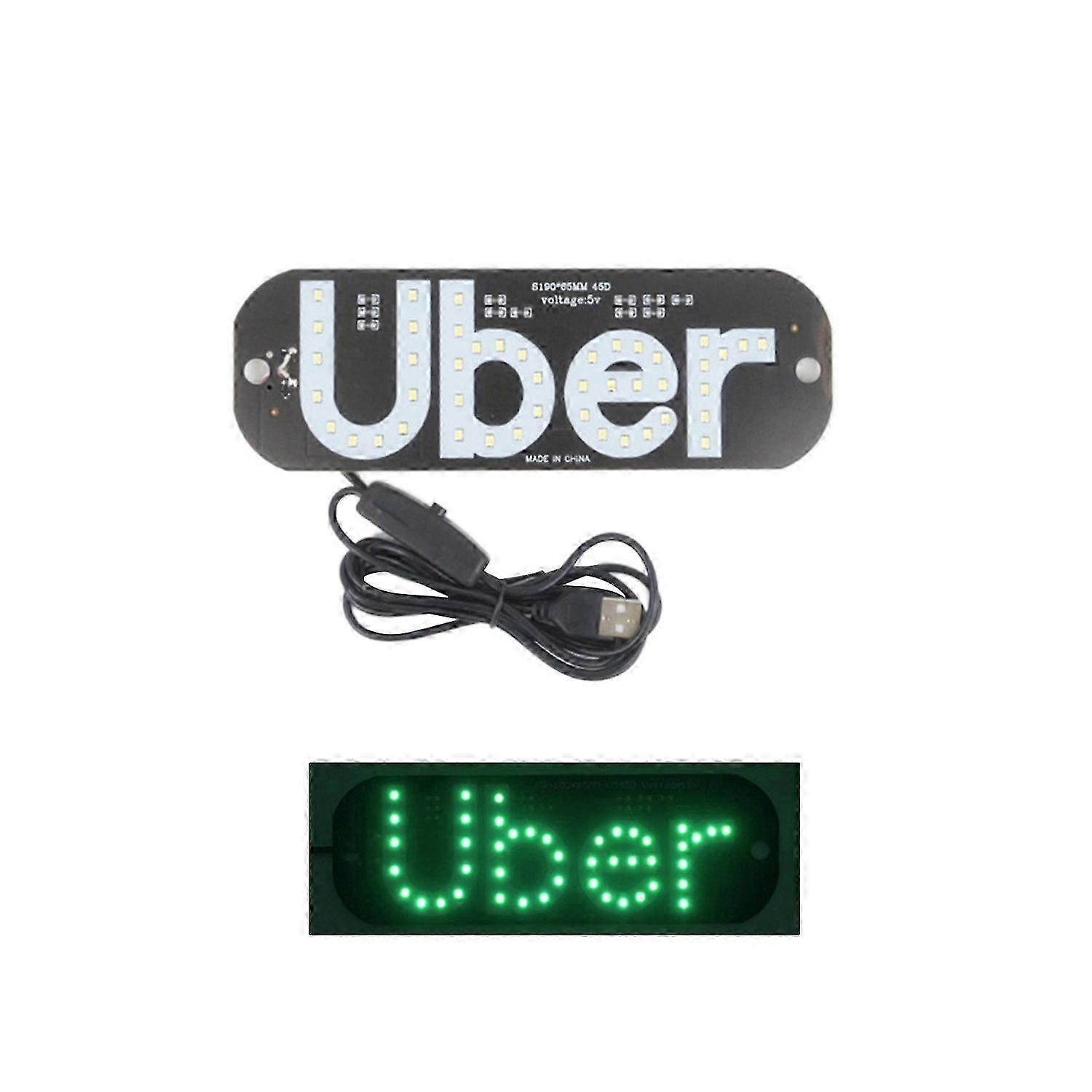 LED Car Light Sign Decoration with Suction Cups Super Bright Plug-Play Simple Installation Light